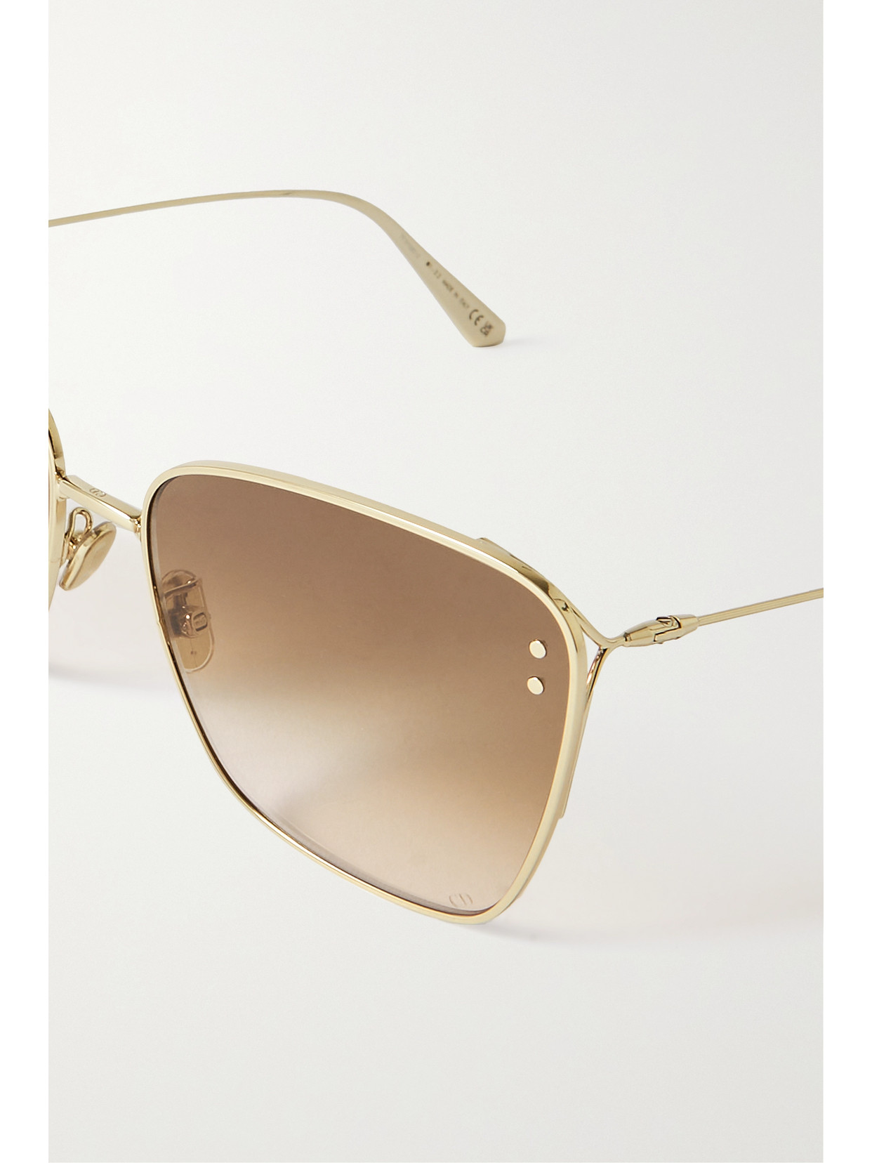 Dior Miss B2u Squareframe Goldtone Sunglasses ModeSens