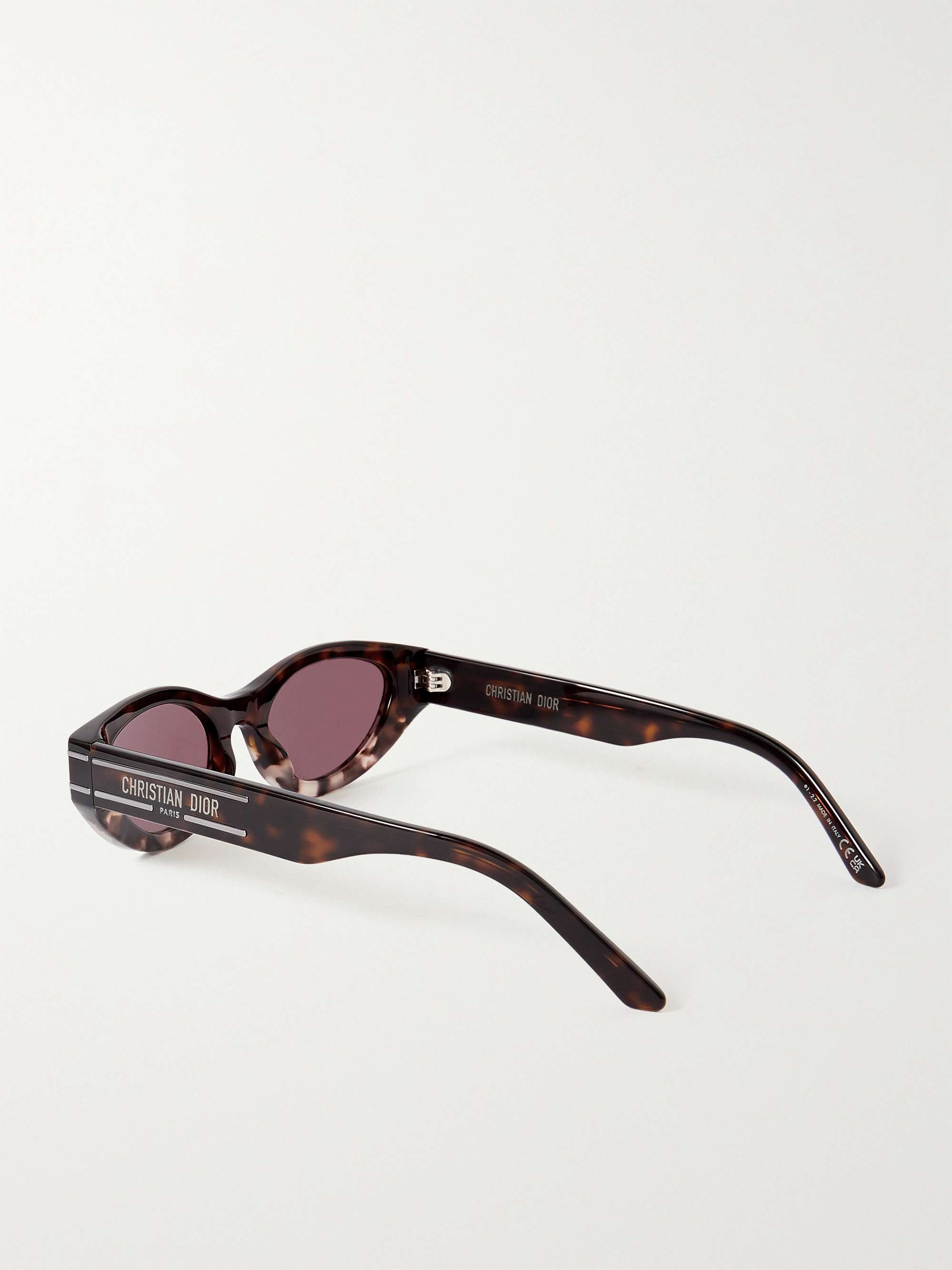 DIOR EYEWEAR DiorSignature B5I oval-frame tortoiseshell acetate ...