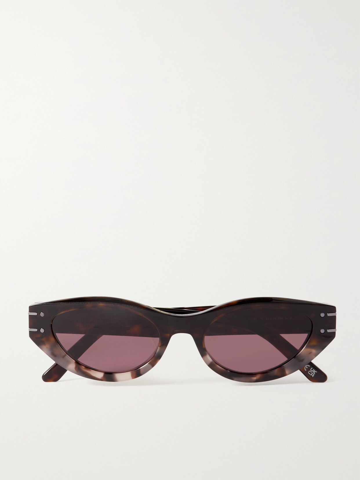 Shop Dior Signature B5i Oval-frame Tortoiseshell Acetate Sunglasses In Brown