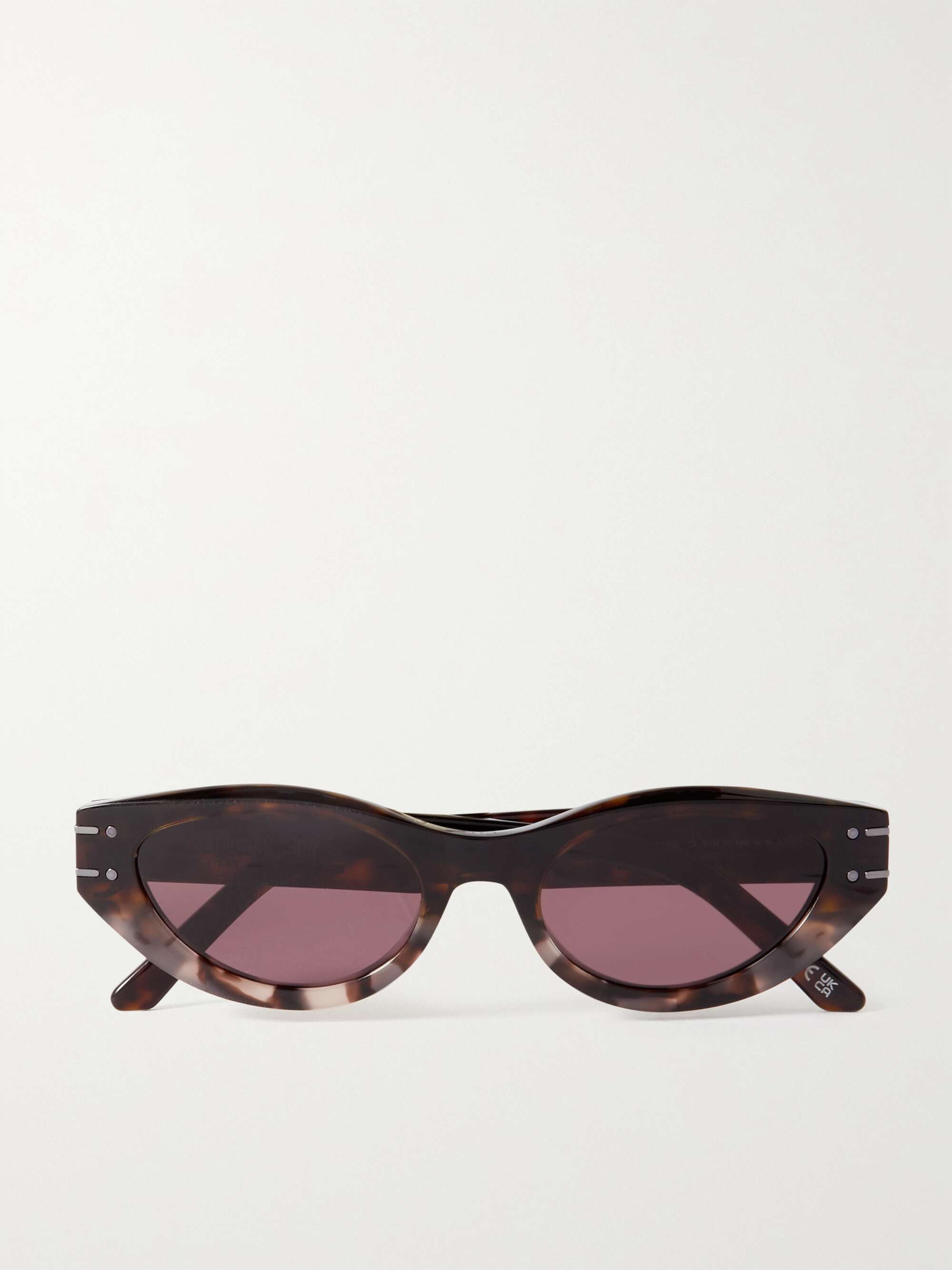 DIOR EYEWEAR DiorSignature B5I oval-frame tortoiseshell acetate ...