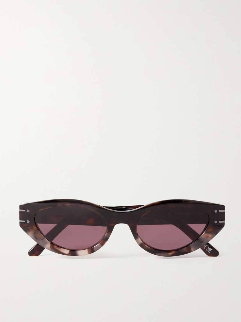 DIOR Eyewear Diorsignature B5i Oval-frame Tortoiseshell Acetate Sunglasses