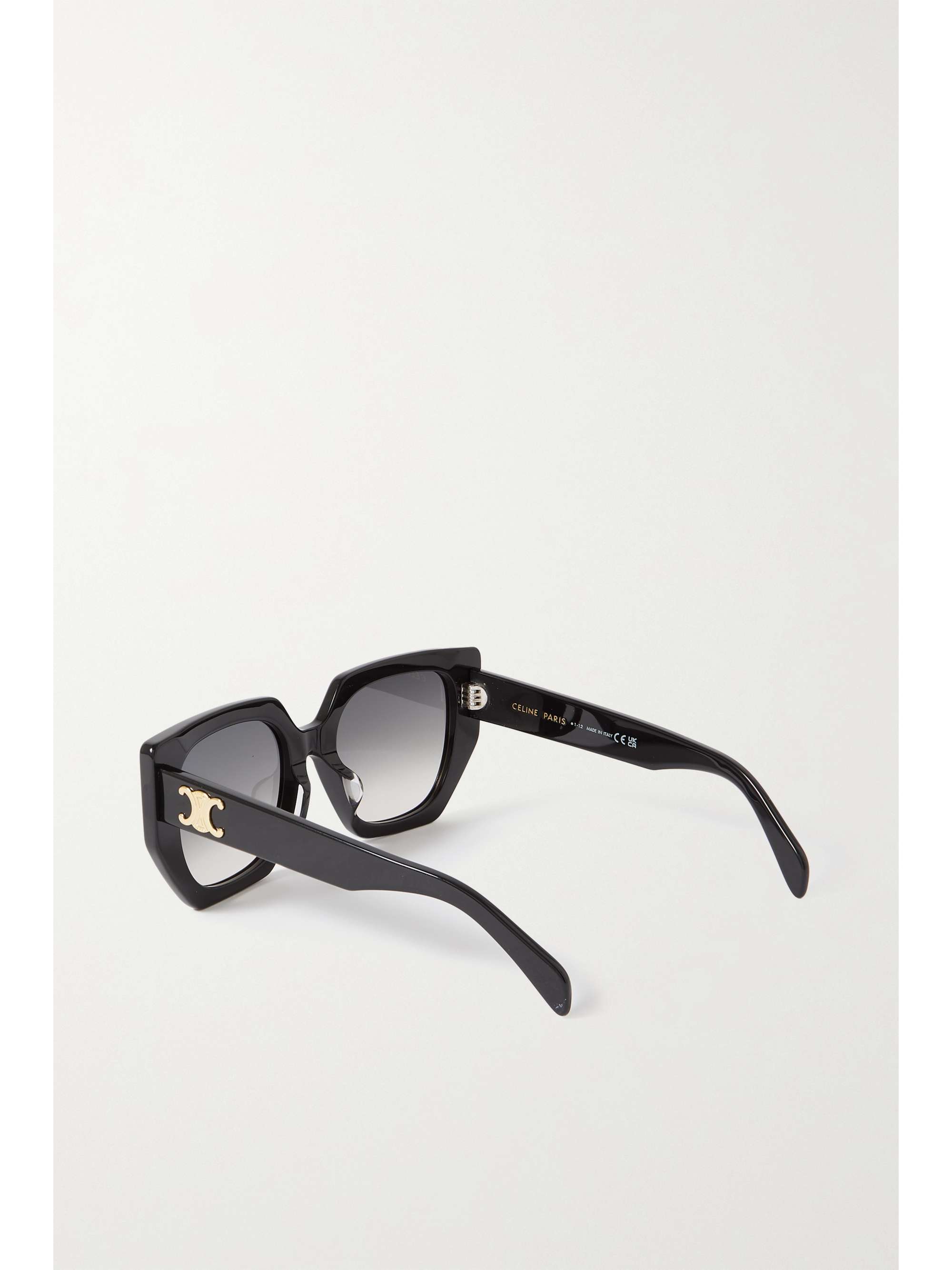 CELINE EYEWEAR Triomphe oversized square-frame acetate sunglasses