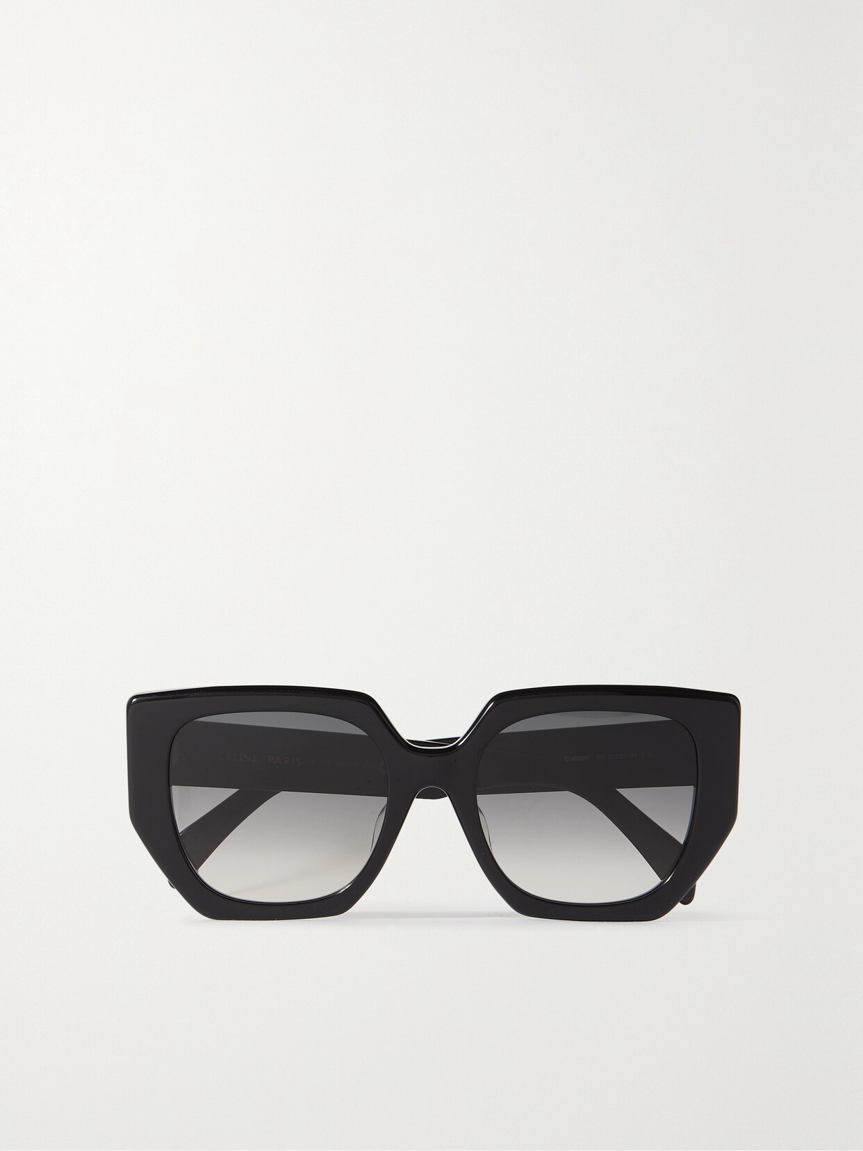 CELINE Eyewear - Triomphe Oversized Square-frame Acetate Sunglasses - Black