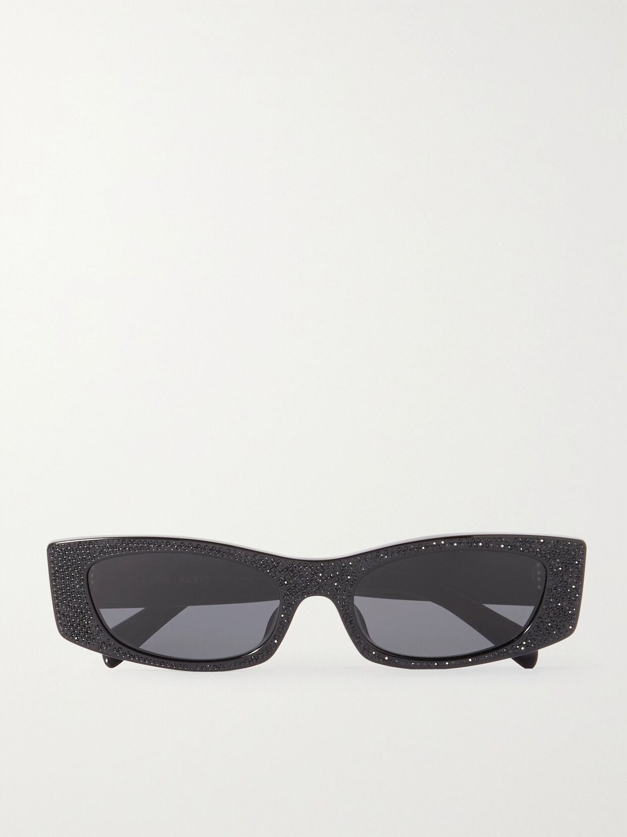 Animation crystal-embellished cat-eye acetate sunglasses