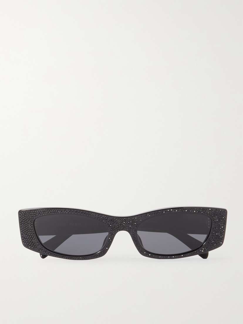 CELINE Eyewear Animation Crystal-embellished Cat-eye Acetate Sunglasses