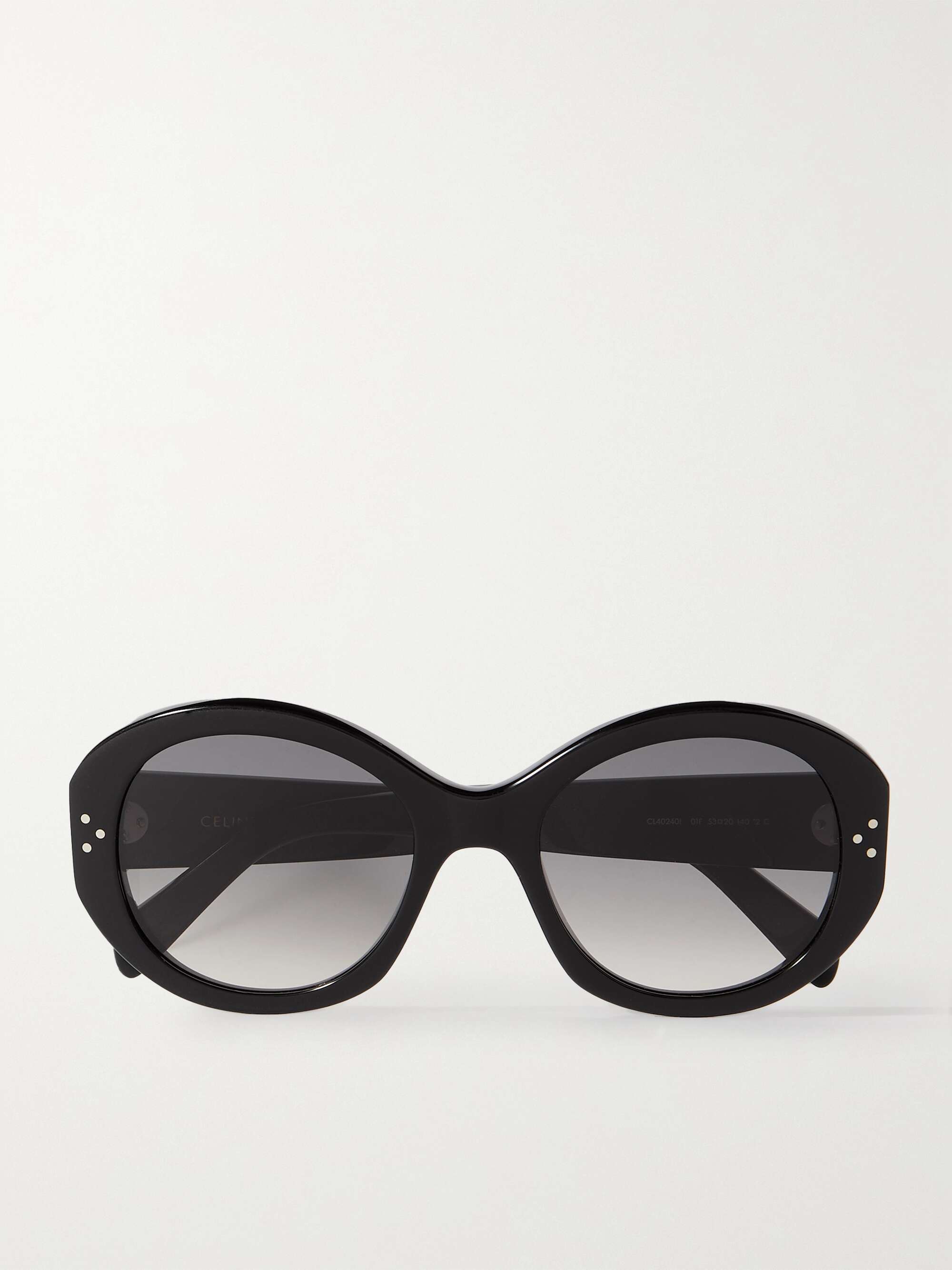 CELINE EYEWEAR Oversized round-frame acetate sunglasses | NET-A-PORTER