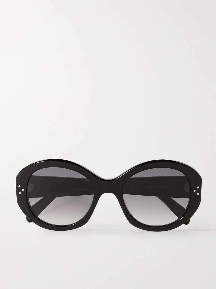 CELINE Eyewear Oversized Round-frame Acetate Sunglasses