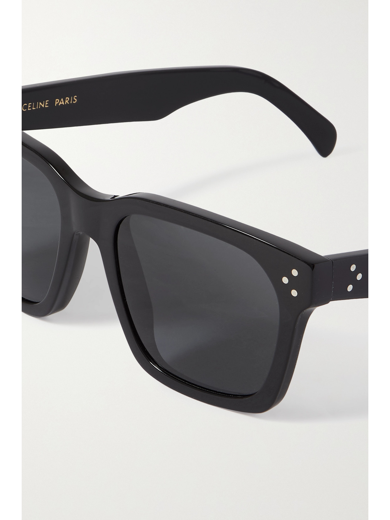 Shop Celine Oversized Square-frame Acetate Sunglasses In Black