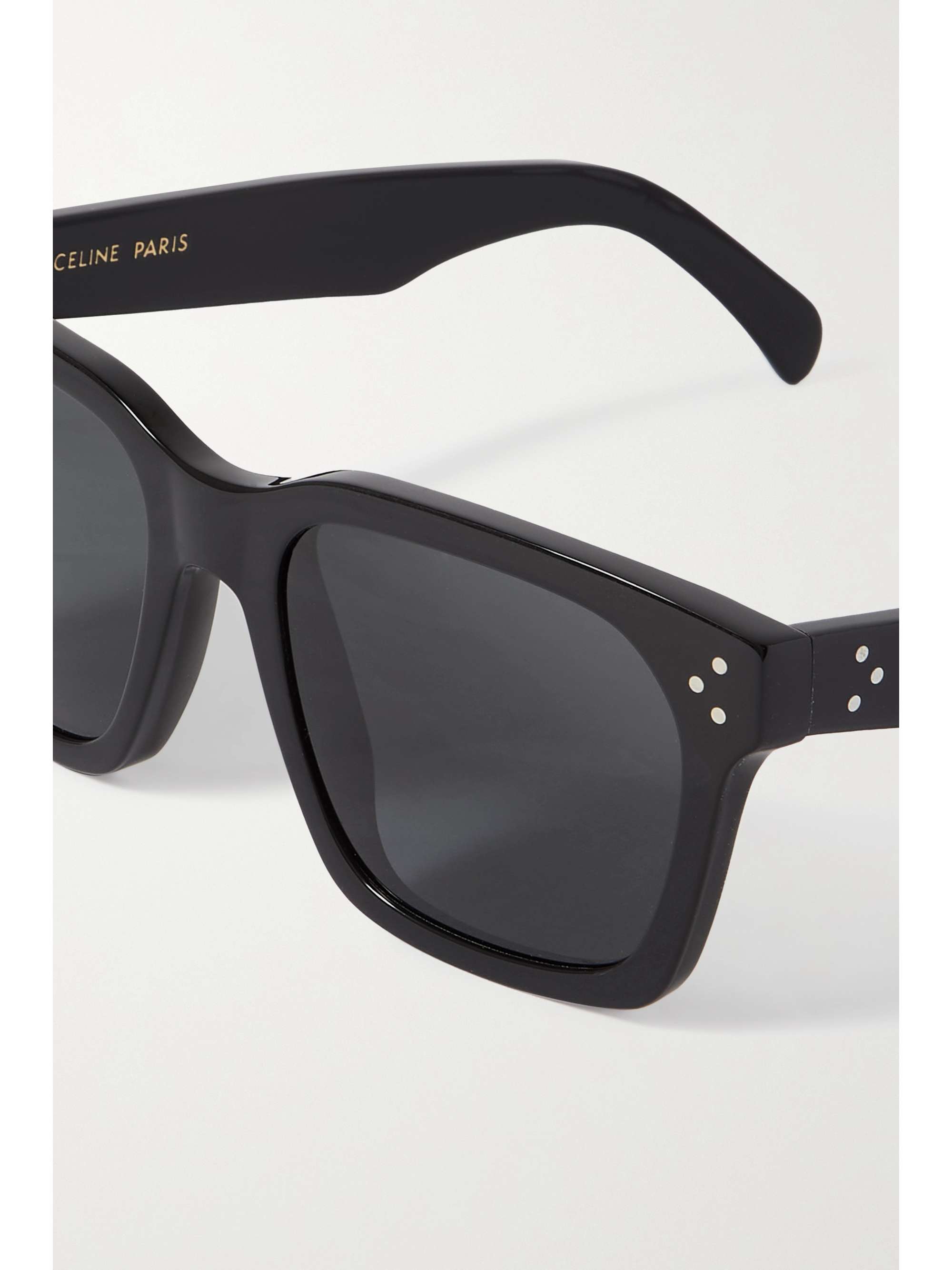 CELINE EYEWEAR Oversized square-frame acetate sunglasses