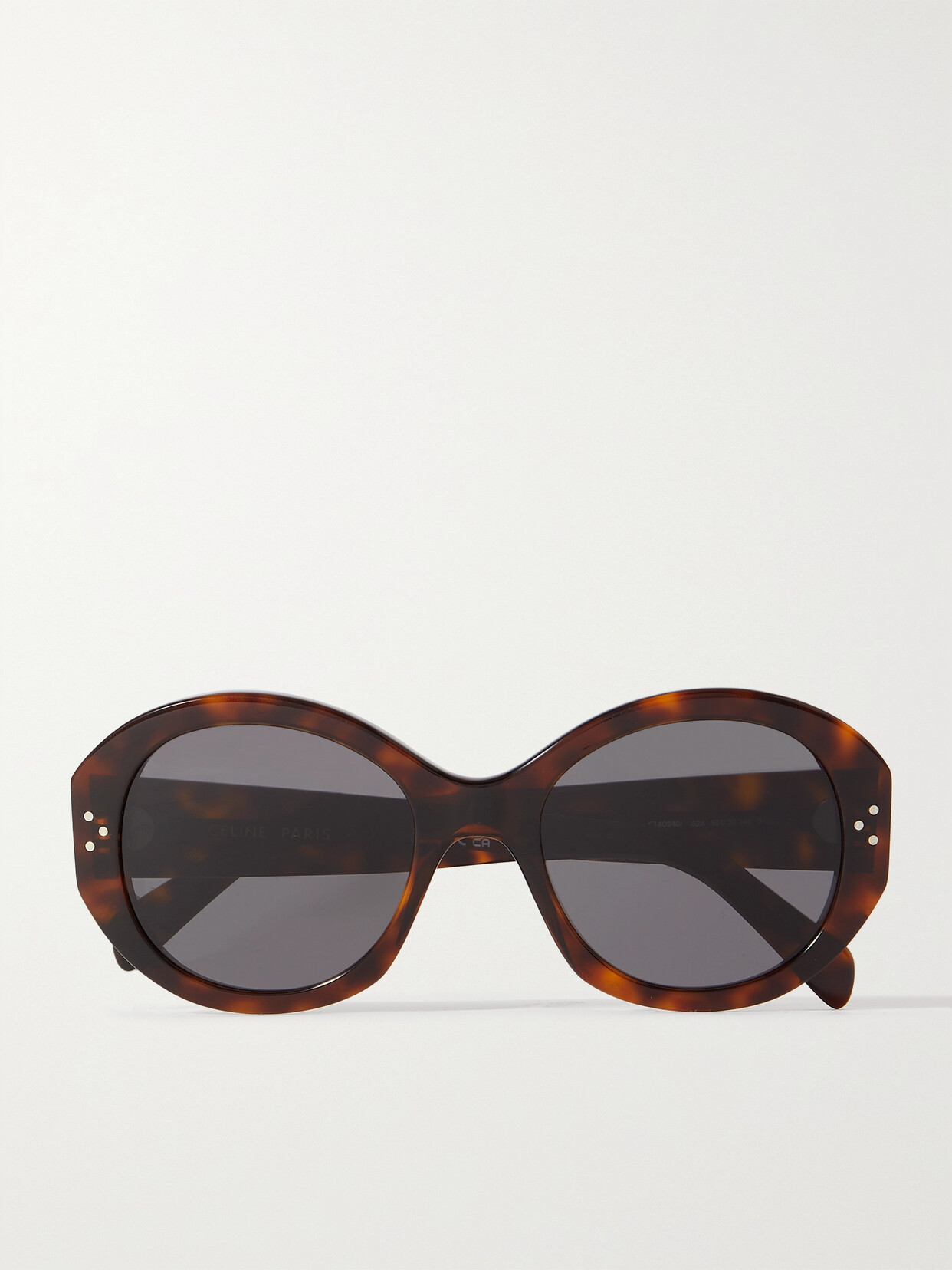 Celine Oversized Round-frame Tortoiseshell Acetate Sunglasses