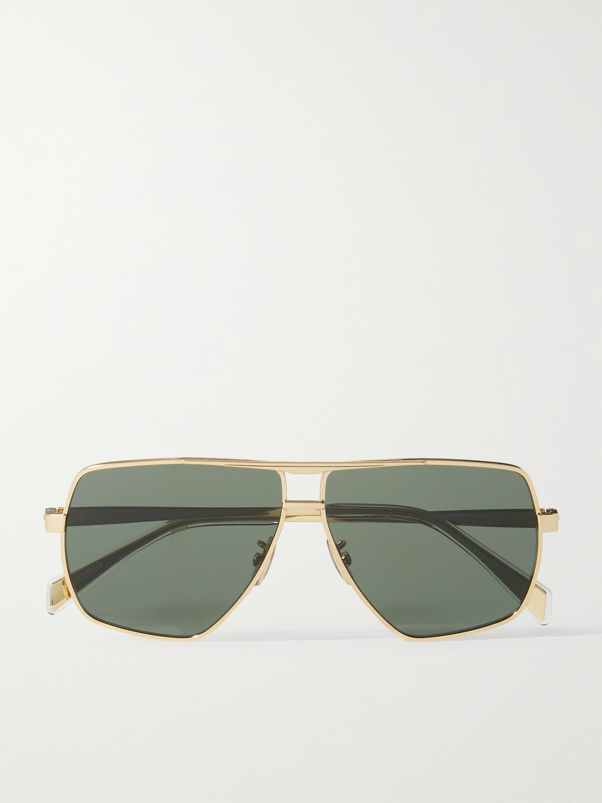 Celine Oversized Aviator-style Gold-tone Sunglasses