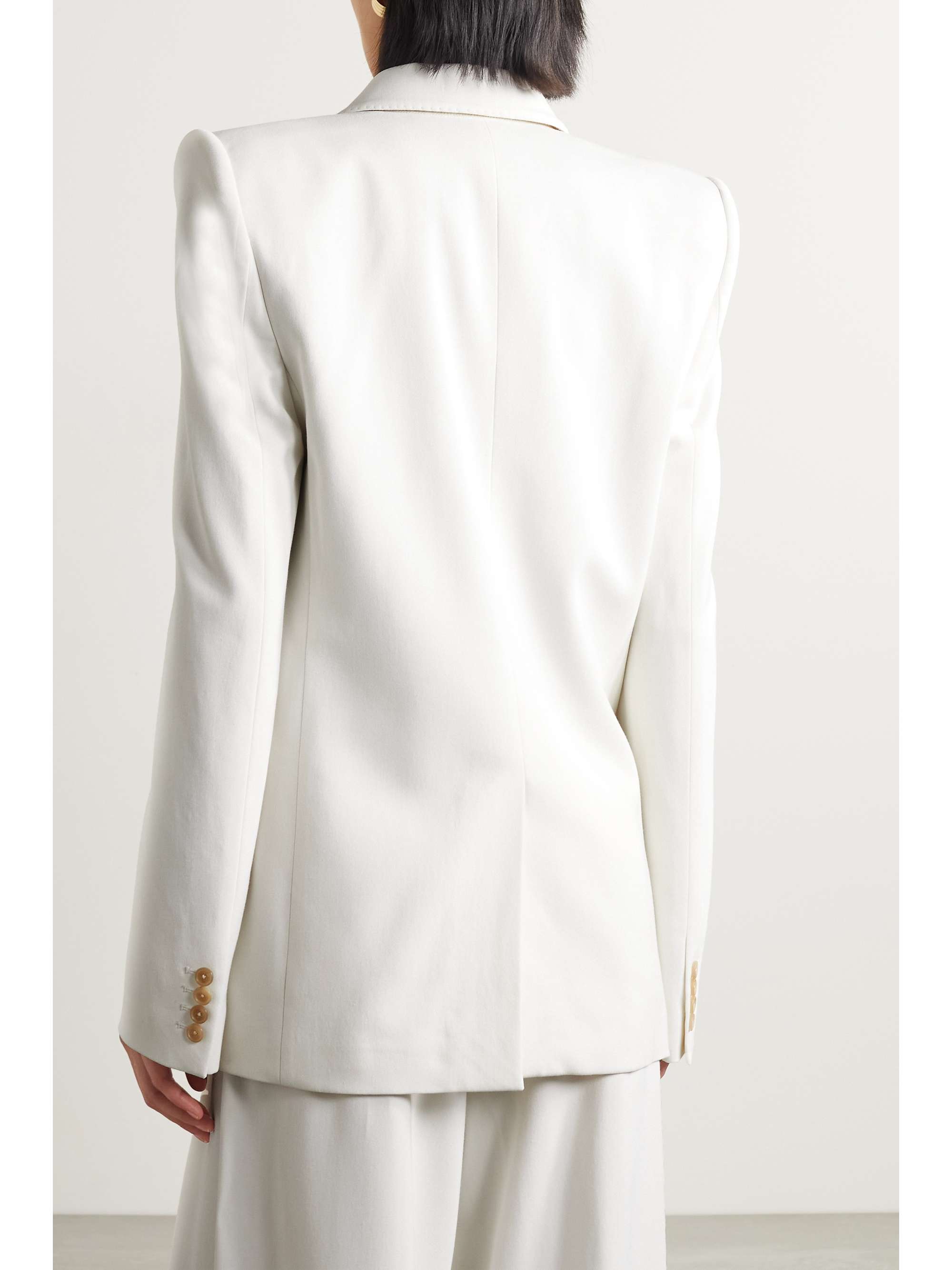 KHAITE Nathan double-breasted twill blazer