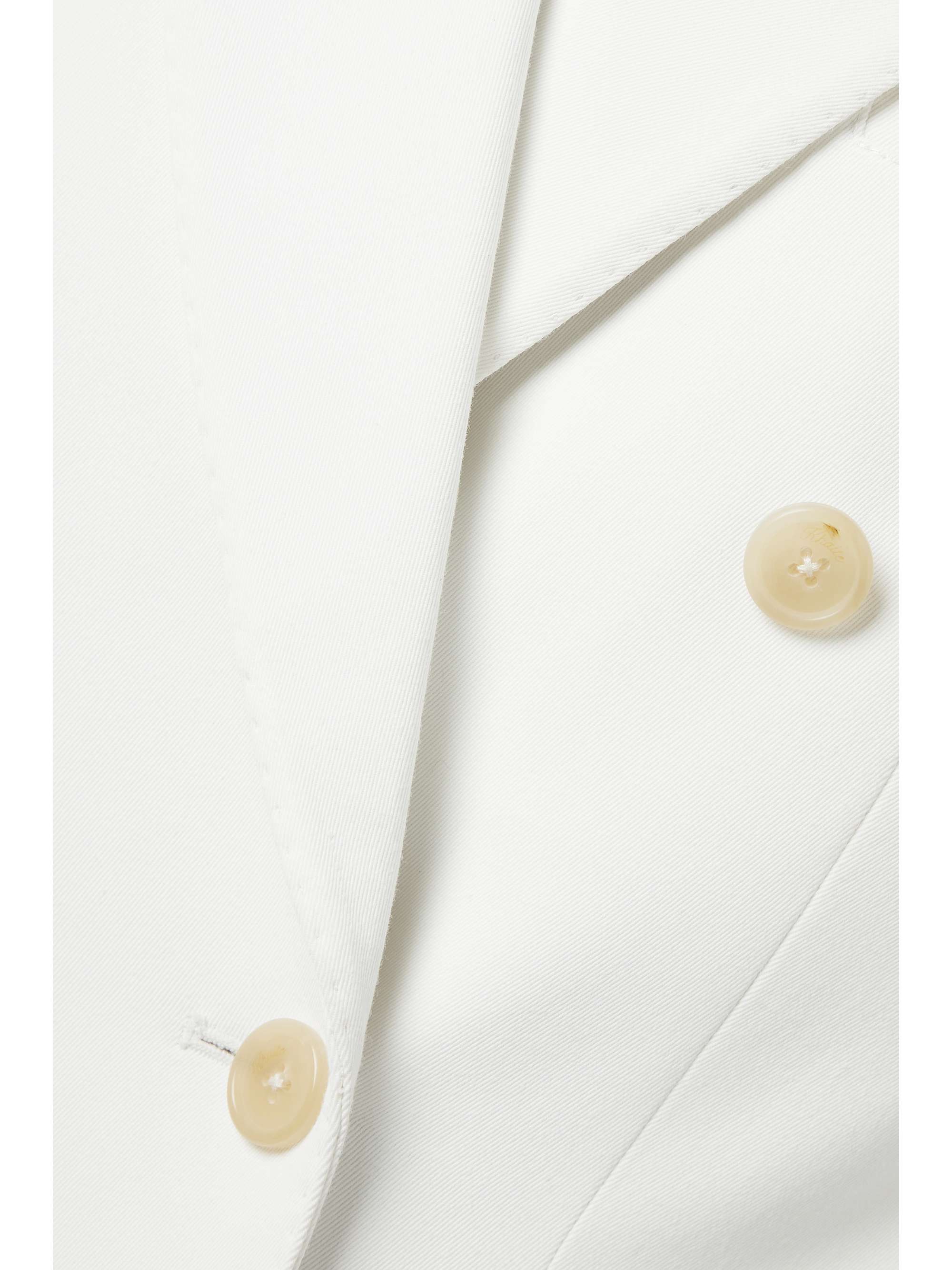 KHAITE Nathan double-breasted twill blazer