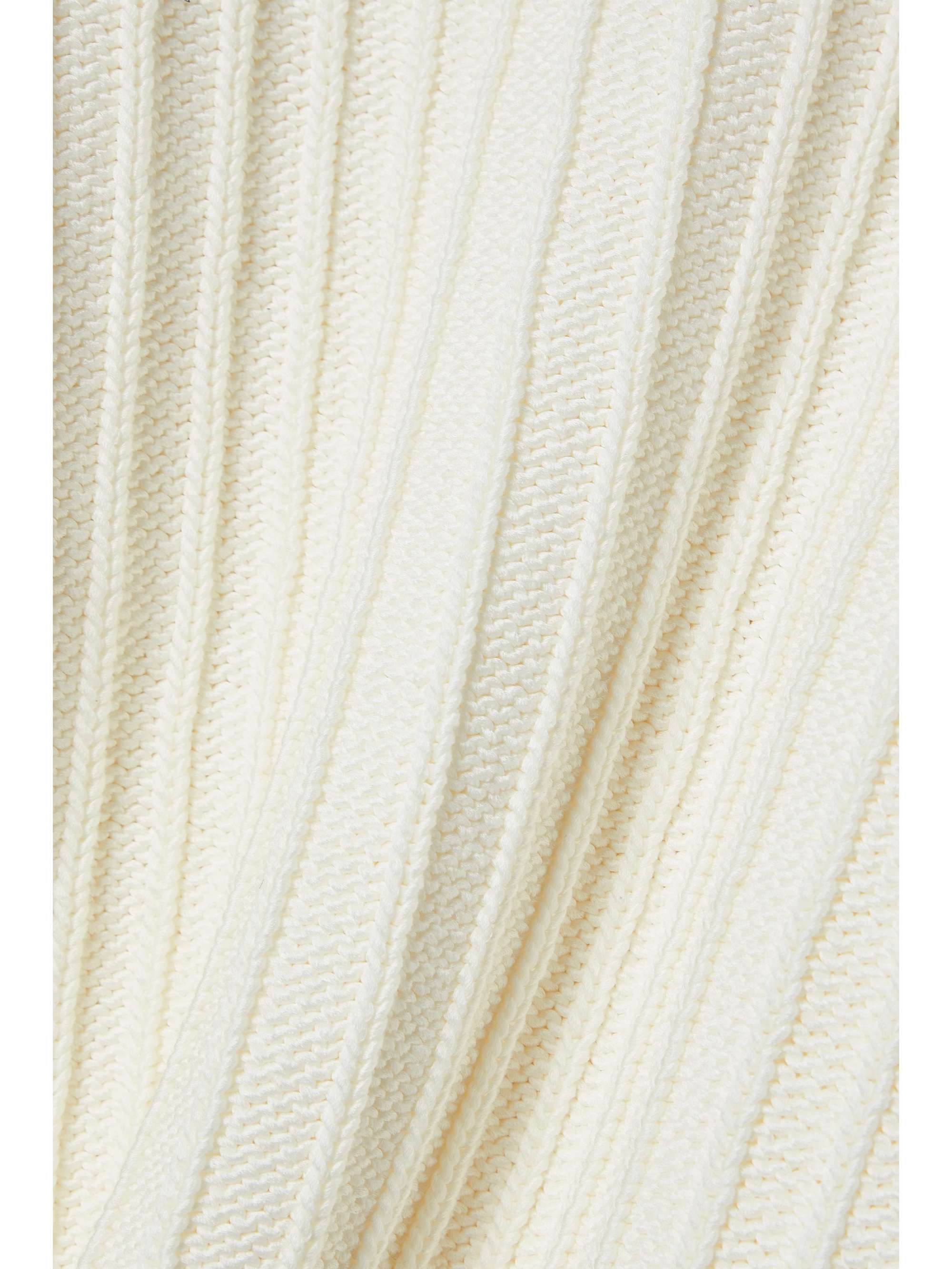 KHAITE Kat ribbed cotton-blend sweater