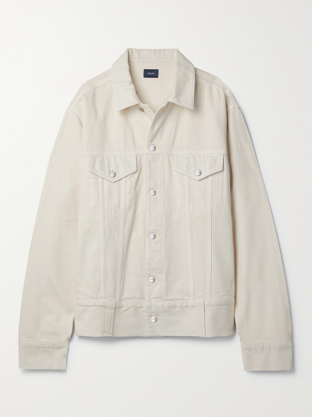 Khaite - Grizzo Oversized Denim Jacket - Ivory