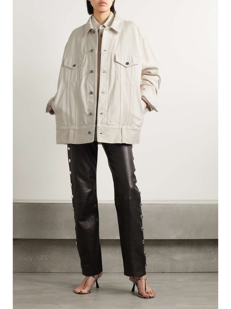 KHAITE Grizzo oversized denim jacket NETAPORTER