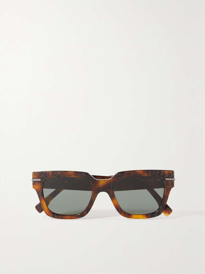 FENDI EYEWEAR Fendigraphy Square-frame Tortoiseshell Acetate Sunglasses