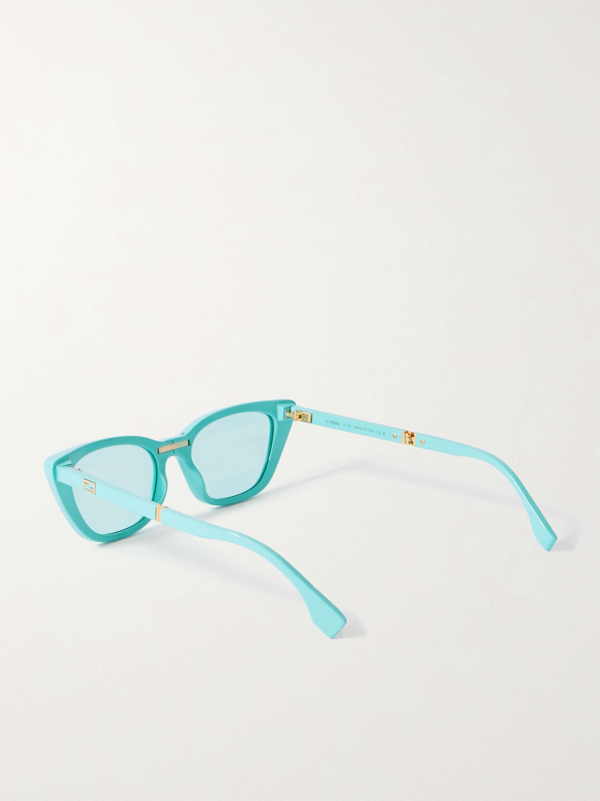 FENDI EYEWEAR Baguette cat-eye acetate sunglasses