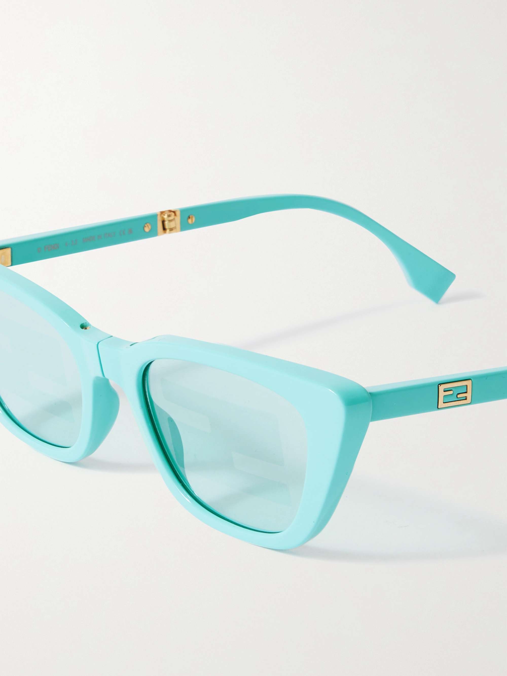 FENDI EYEWEAR Baguette cat-eye acetate sunglasses