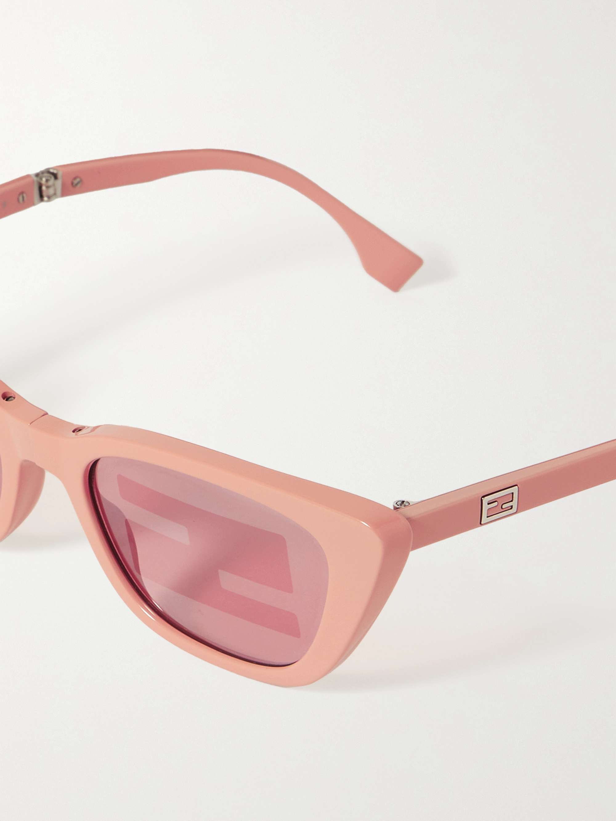 FENDI EYEWEAR Baguette cat-eye acetate sunglasses