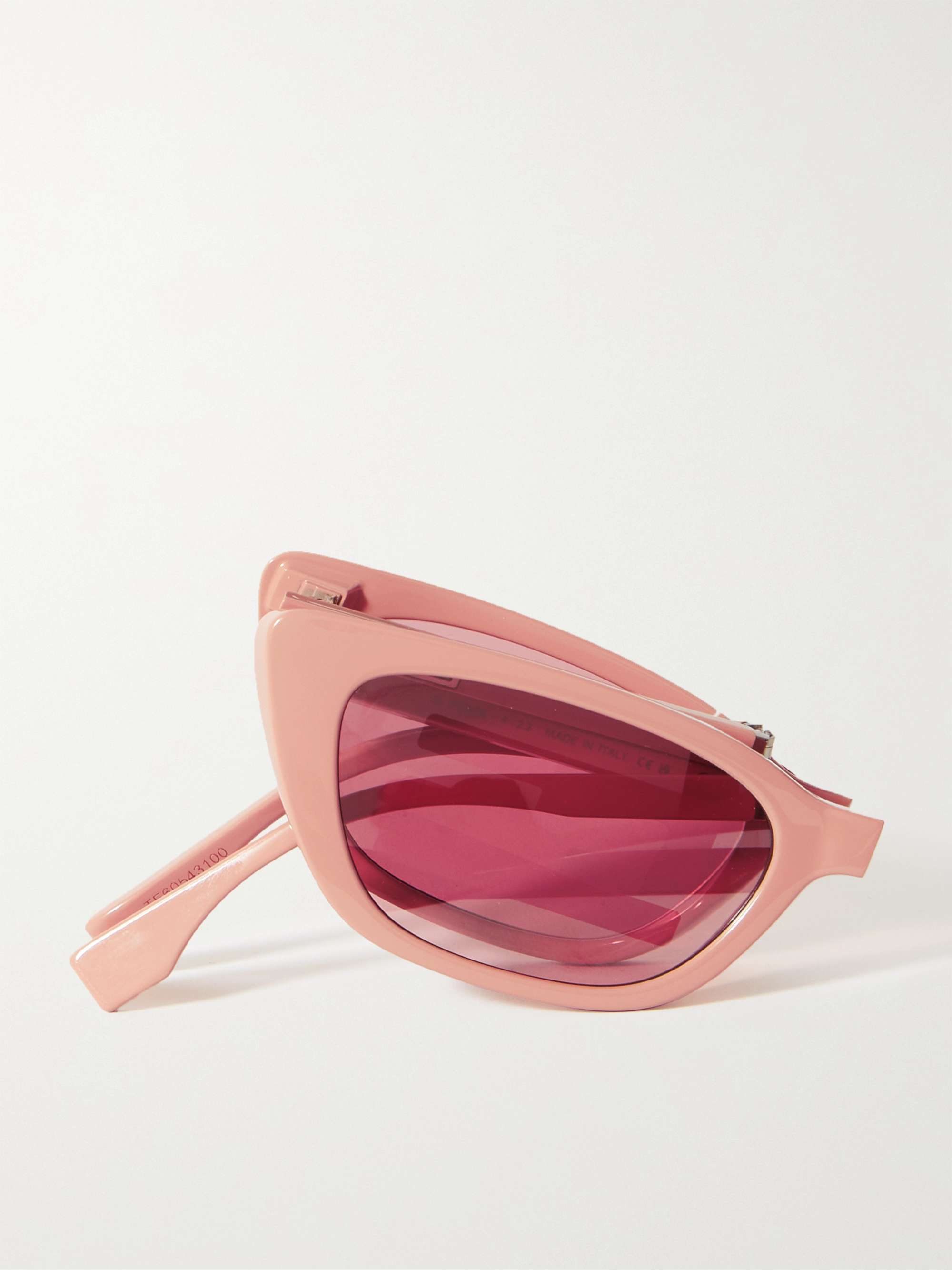 Fendi Eyewear Baguette Ff-monogram Cat-eye Sunglasses - ShopStyle