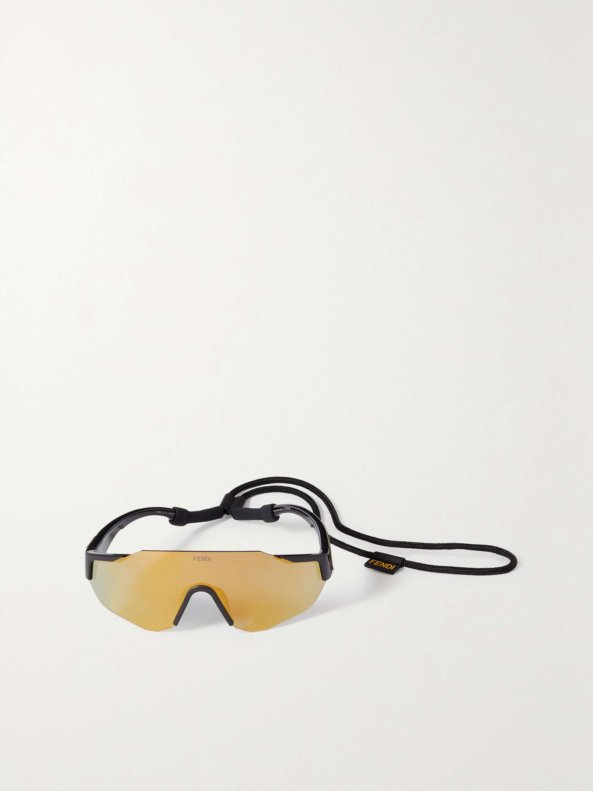 FENDI EYEWEAR O'Lock cat-eye acetate and gold-tone sunglasses