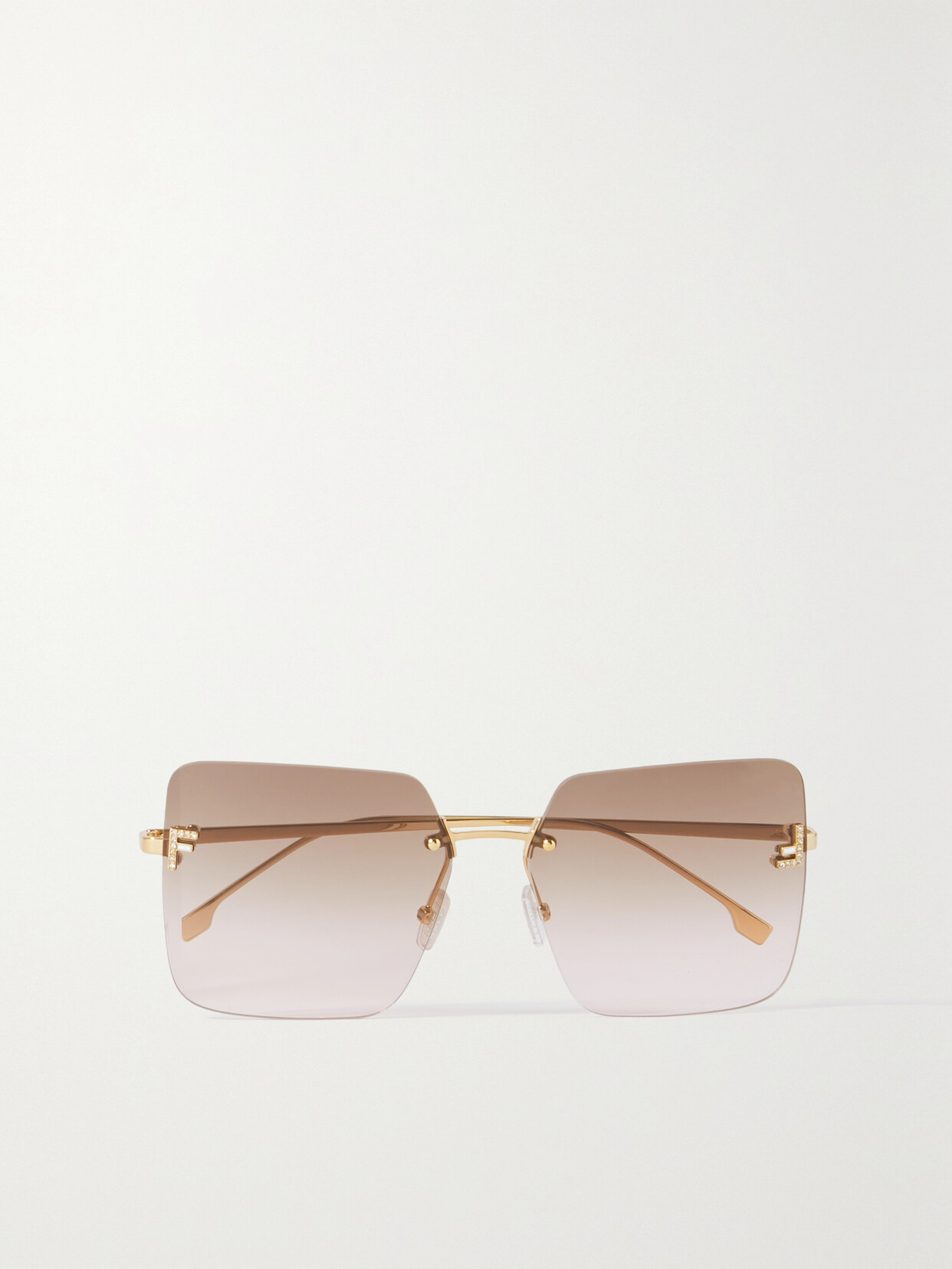 Fendi - Fendi First Oversized Square-frame Gold-tone Sunglasses - one size