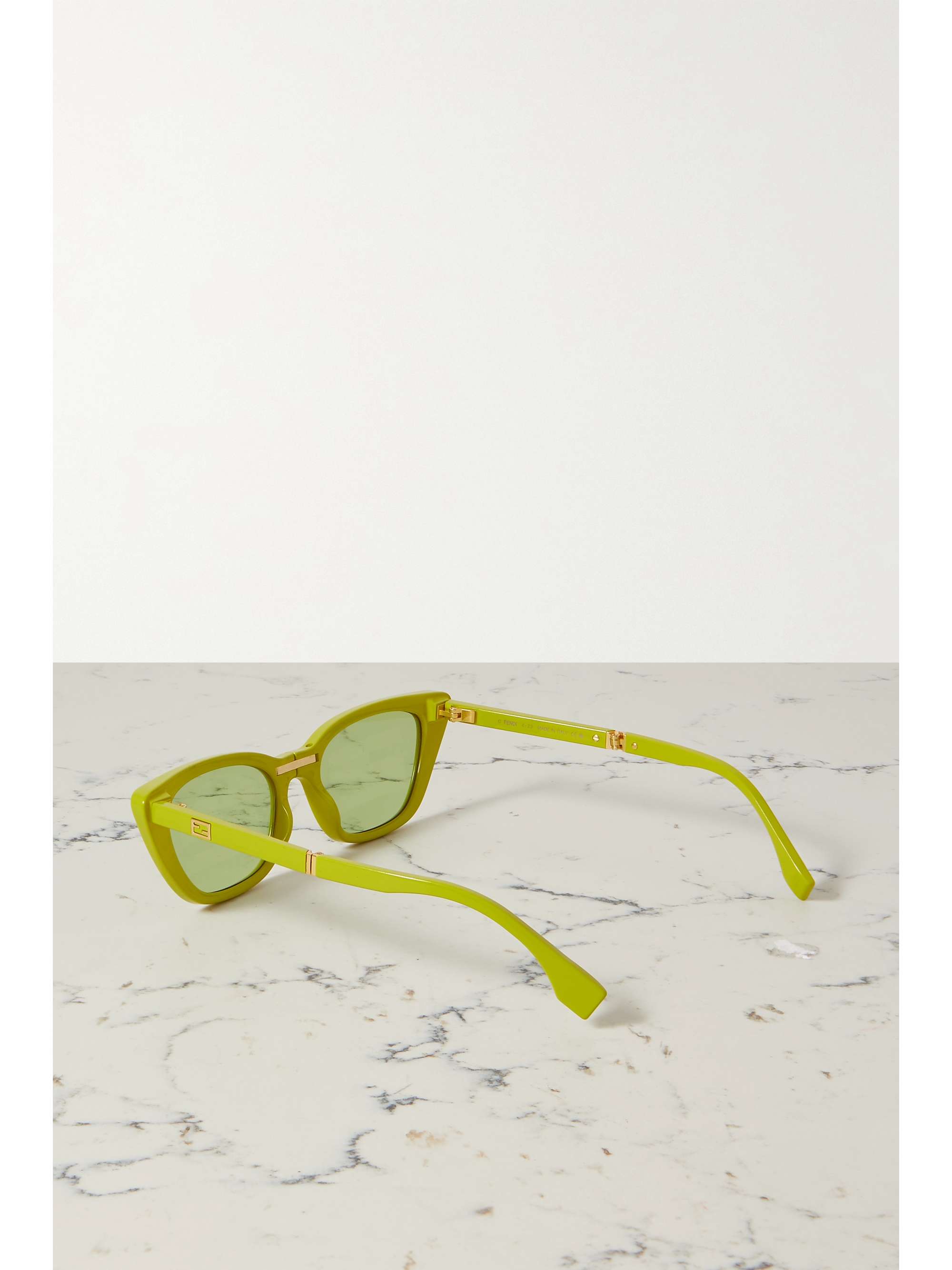 FENDI EYEWEAR Baguette cat-eye acetate sunglasses