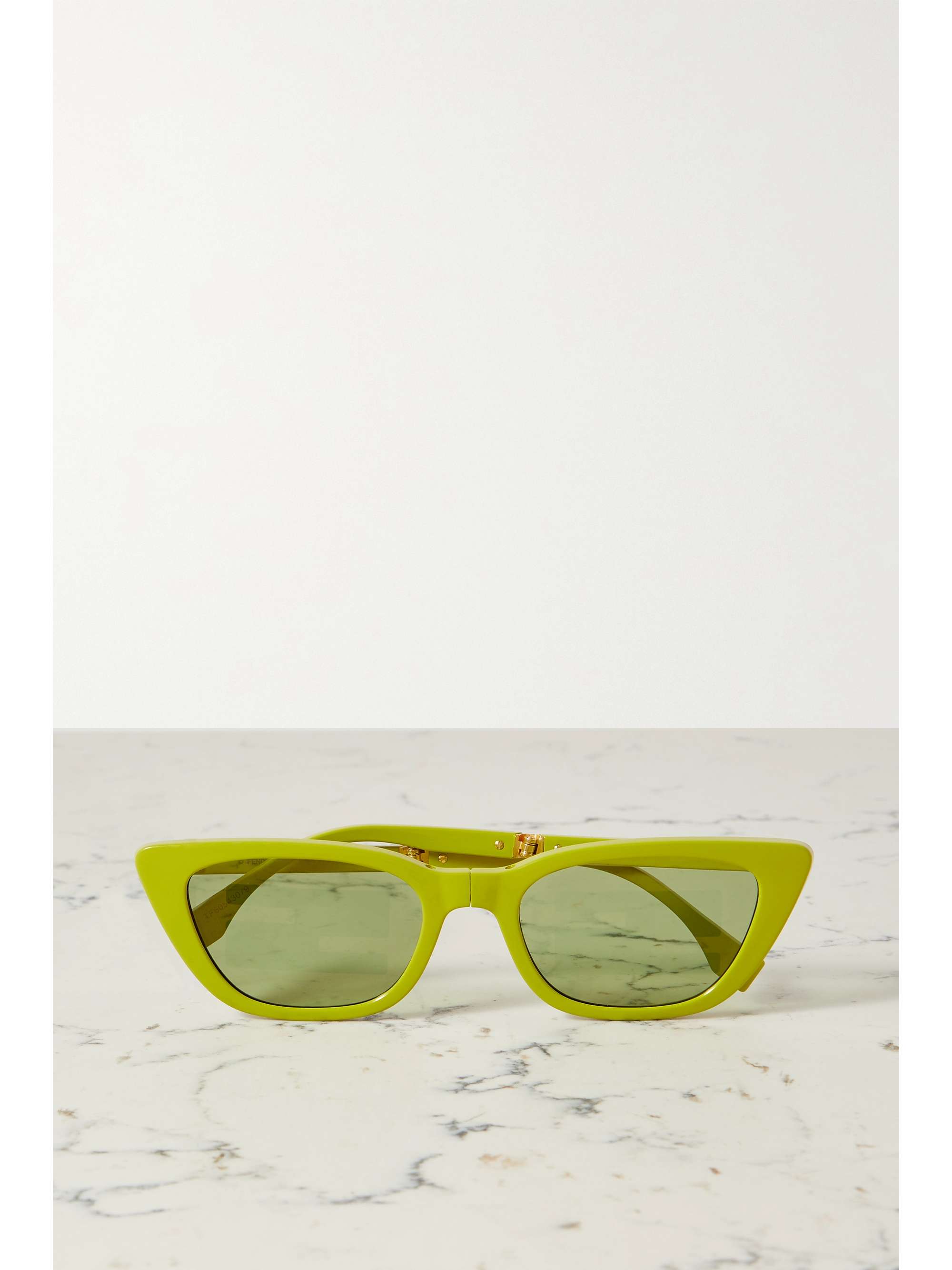 FENDI EYEWEAR Baguette cat-eye acetate sunglasses