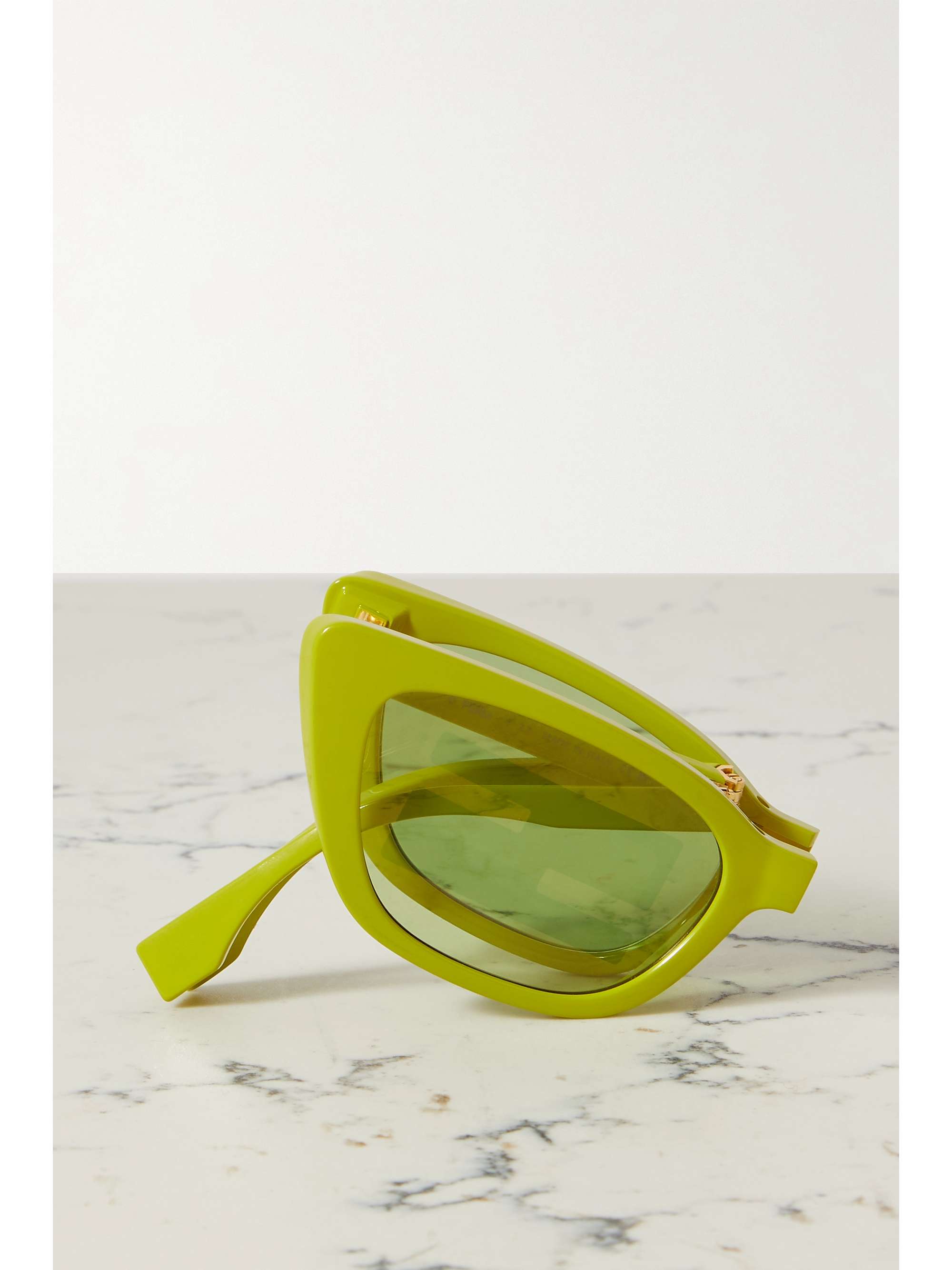 FENDI EYEWEAR Baguette cat-eye acetate sunglasses