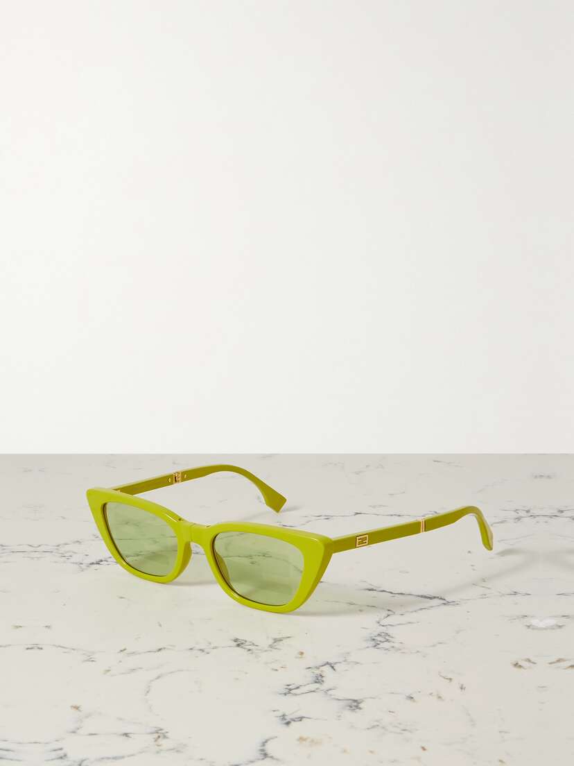 FENDI EYEWEAR Baguette Cat-eye Acetate Sunglasses