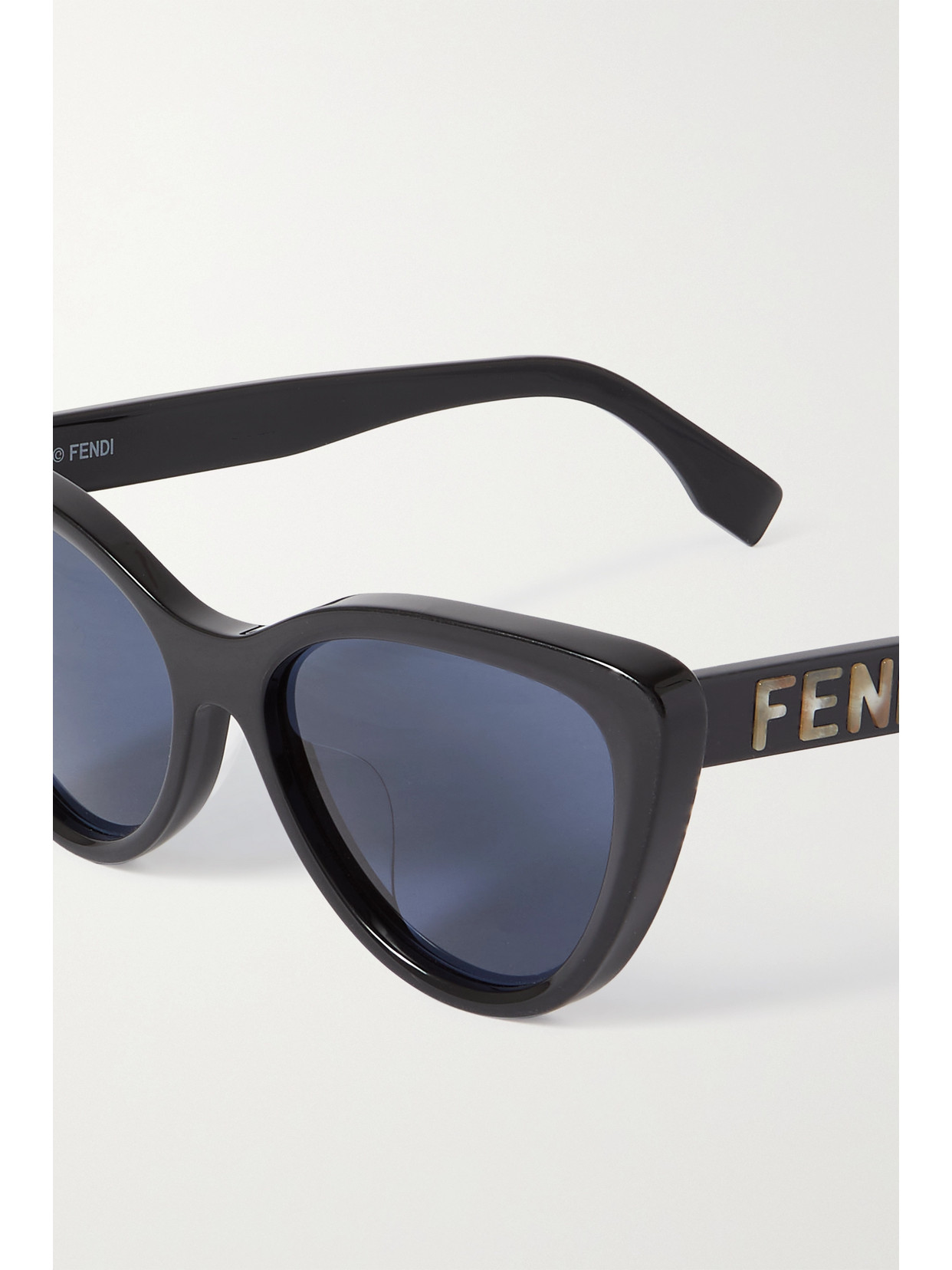 Shop Fendi Cat-eye Acetate Sunglasses In Black