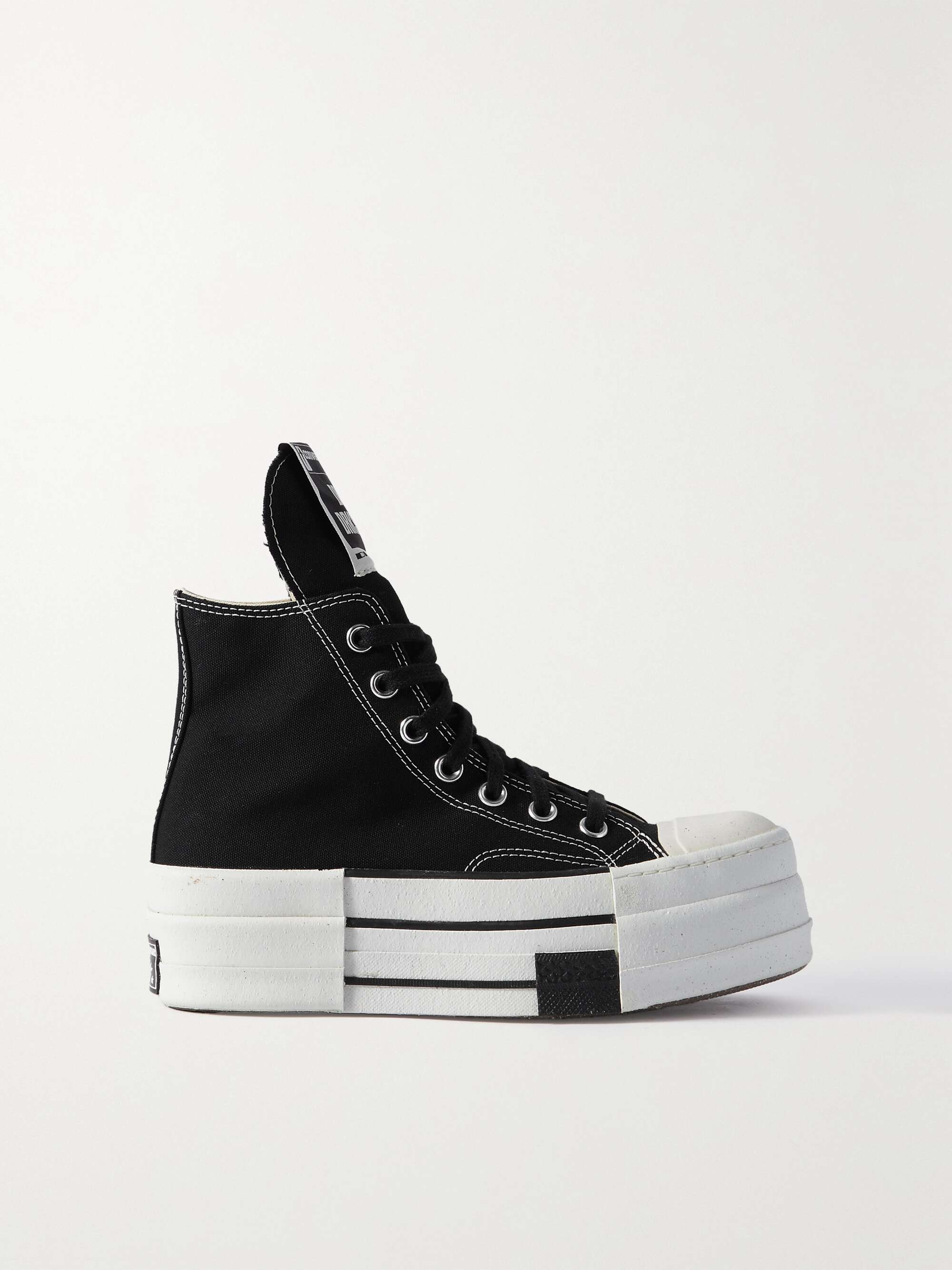 RICK OWENS + Converse + DRKSHDW TURBODRK Chuck 70 canvas high-top