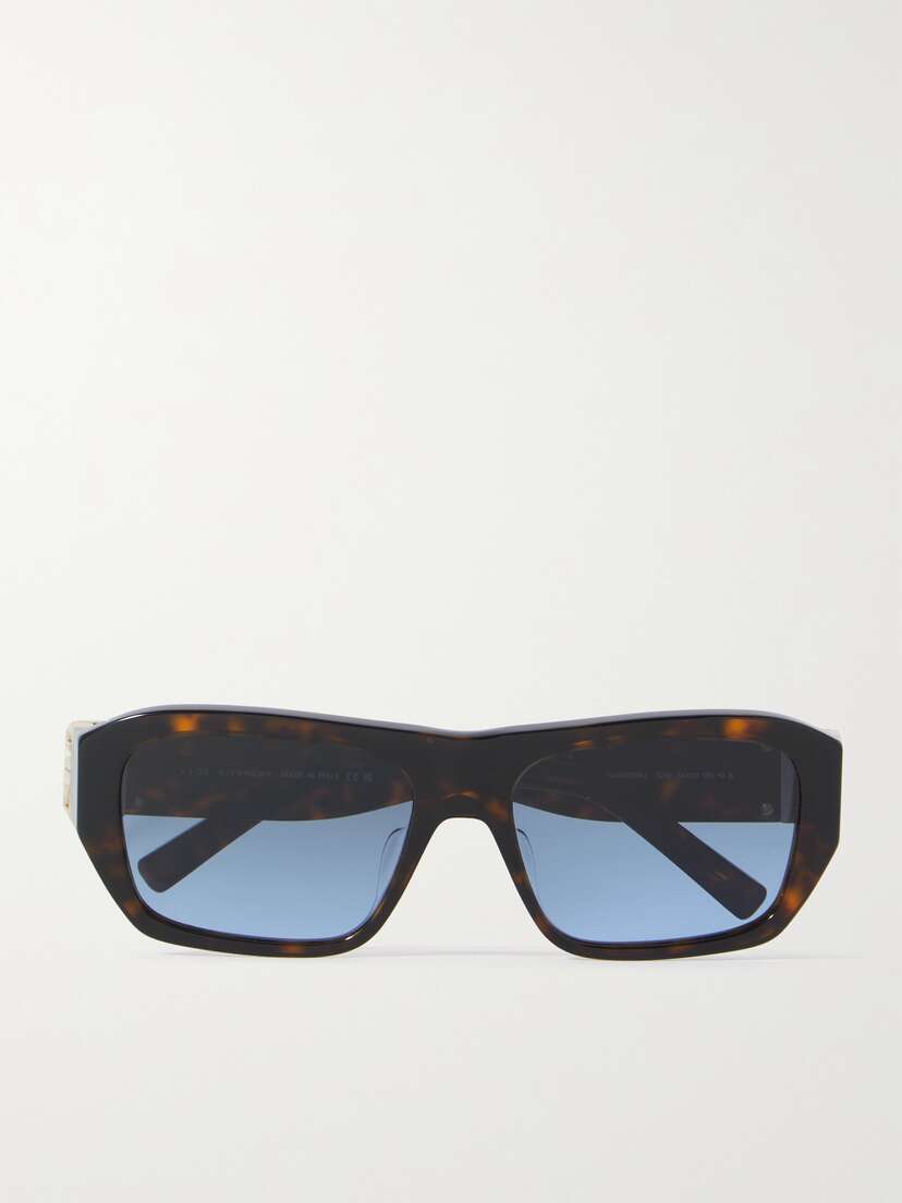 Givenchy 4g Square-frame Tortoiseshell Acetate Sunglasses