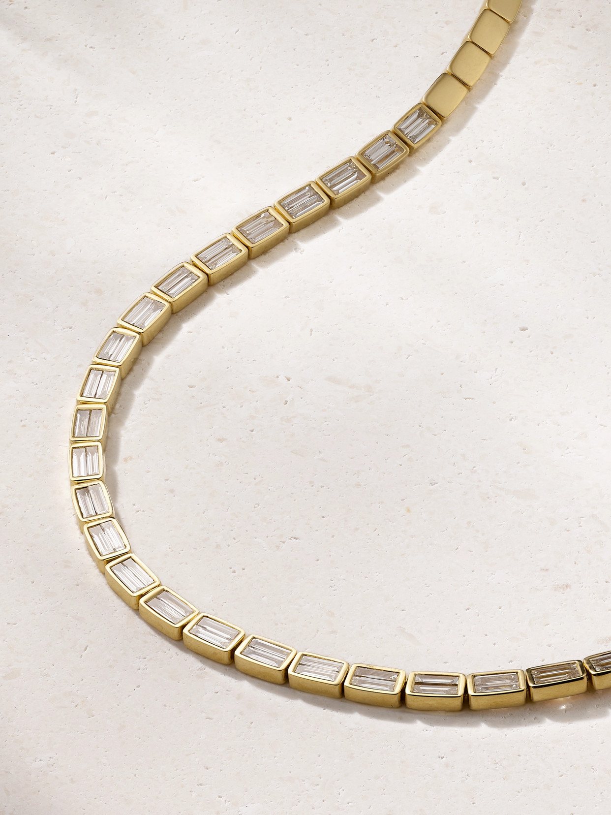 Shop Anita Ko 18-karat Gold Diamond Necklace