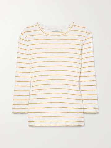 + Josh Smith jacquard-trimmed printed cotton-jersey T-shirt