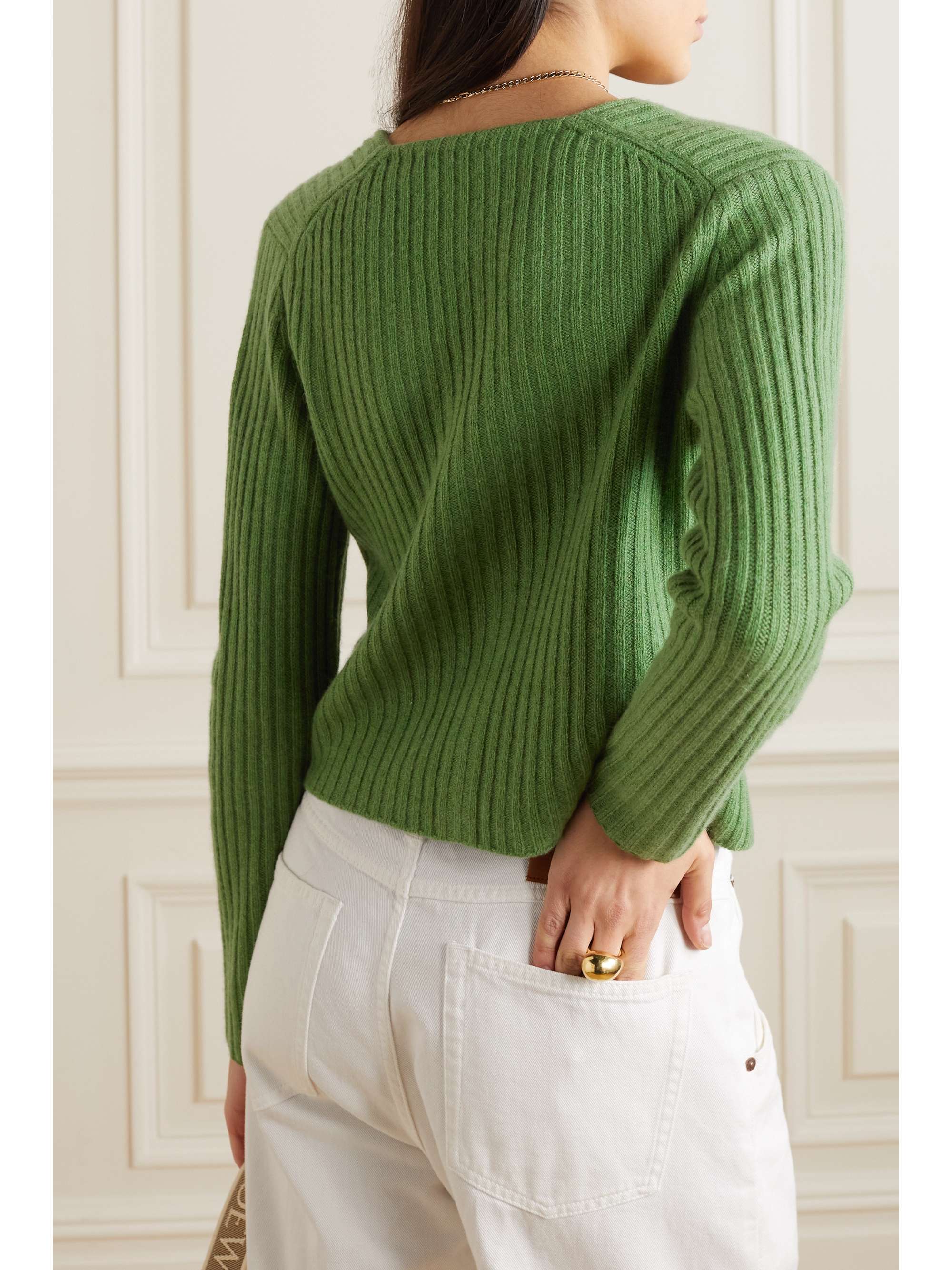 VINCE Ribbed cashmere cardigan | NET-A-PORTER