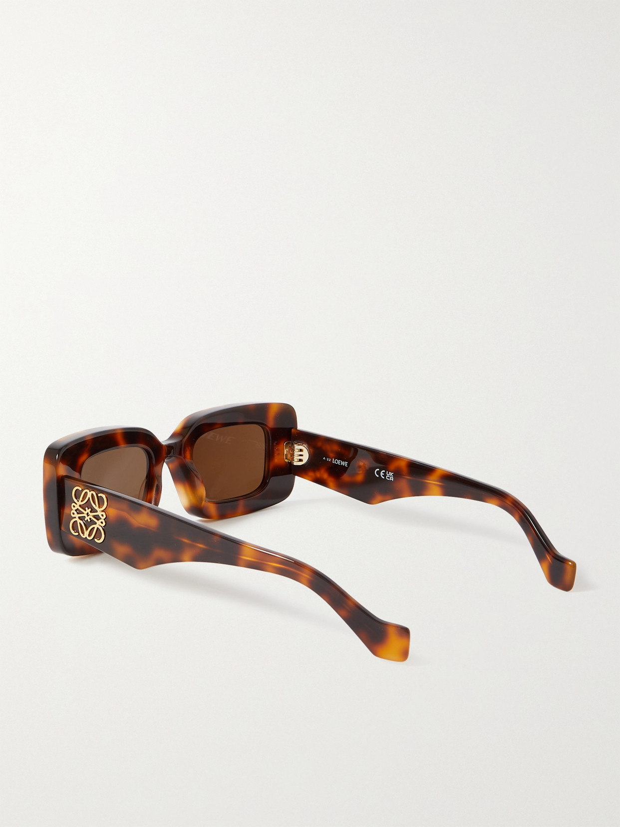 Shop Loewe Square-frame Tortoiseshell Acetate Sunglasses