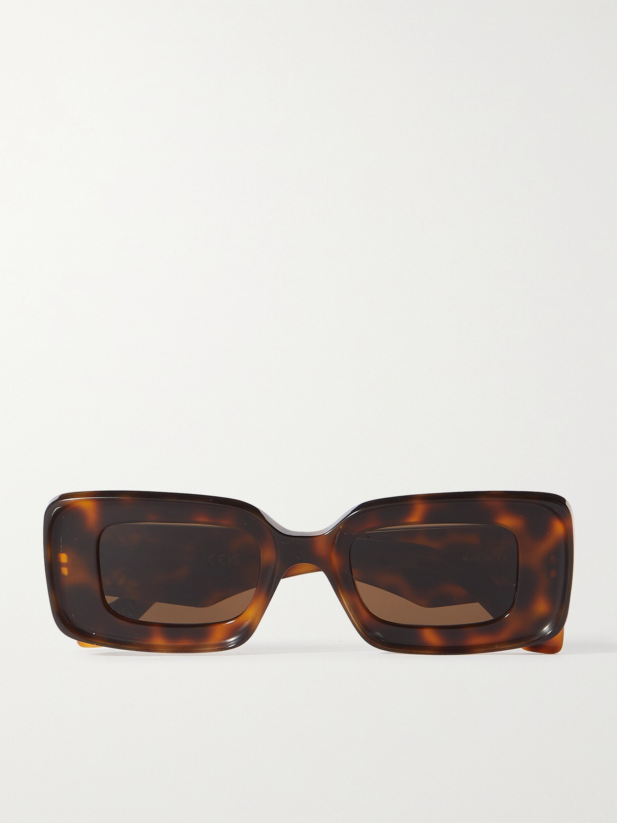 Shop Loewe Square-frame Tortoiseshell Acetate Sunglasses