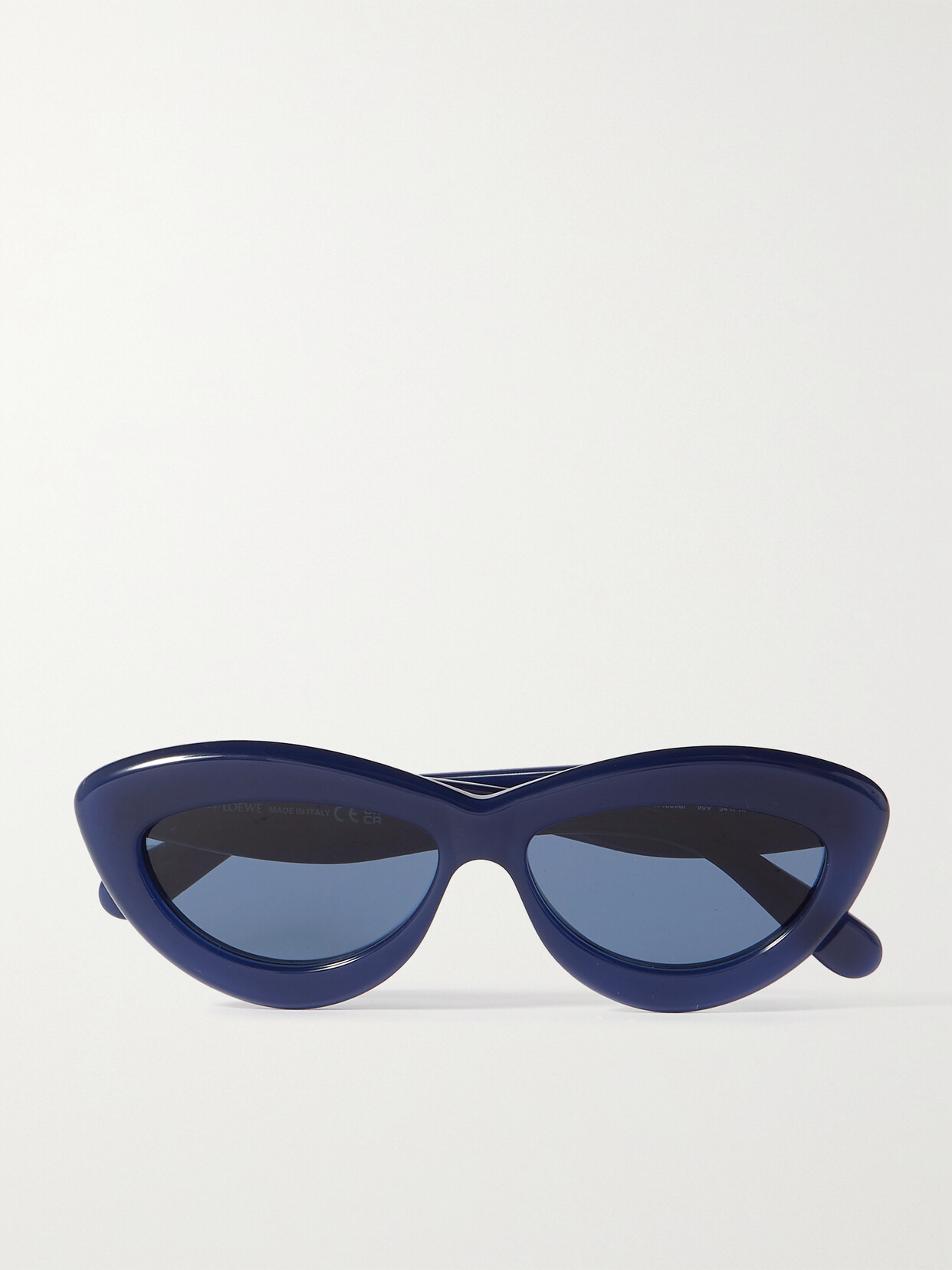 Loewe - Inflated Cat-eye Acetate Sunglasses - Blue