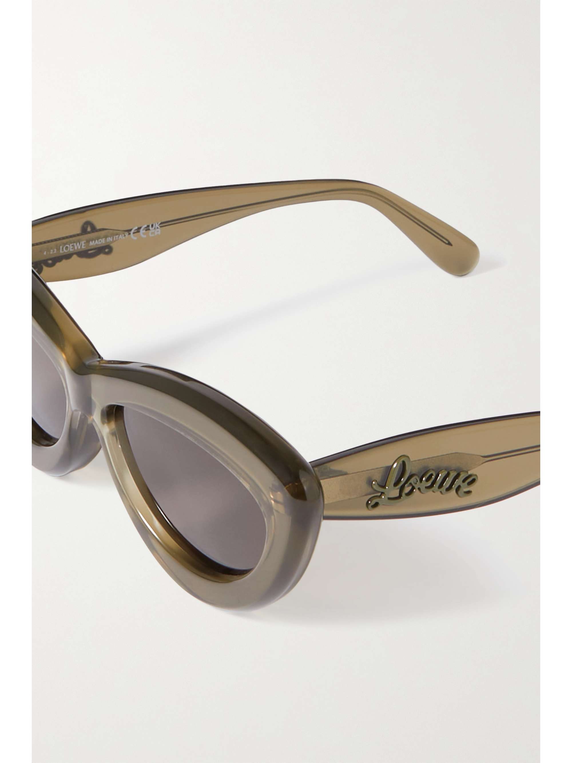 LOEWE EYEWEAR Inflated cateye acetate sunglasses NETAPORTER