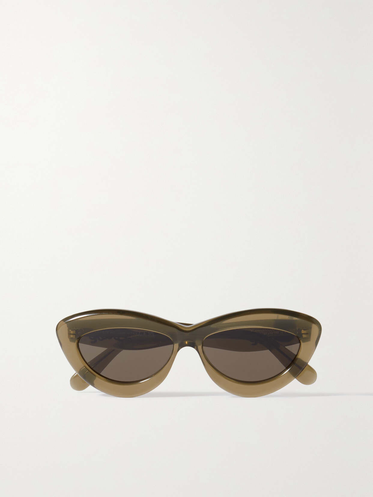 Loewe - Inflated Cat-eye Acetate Sunglasses - Brown