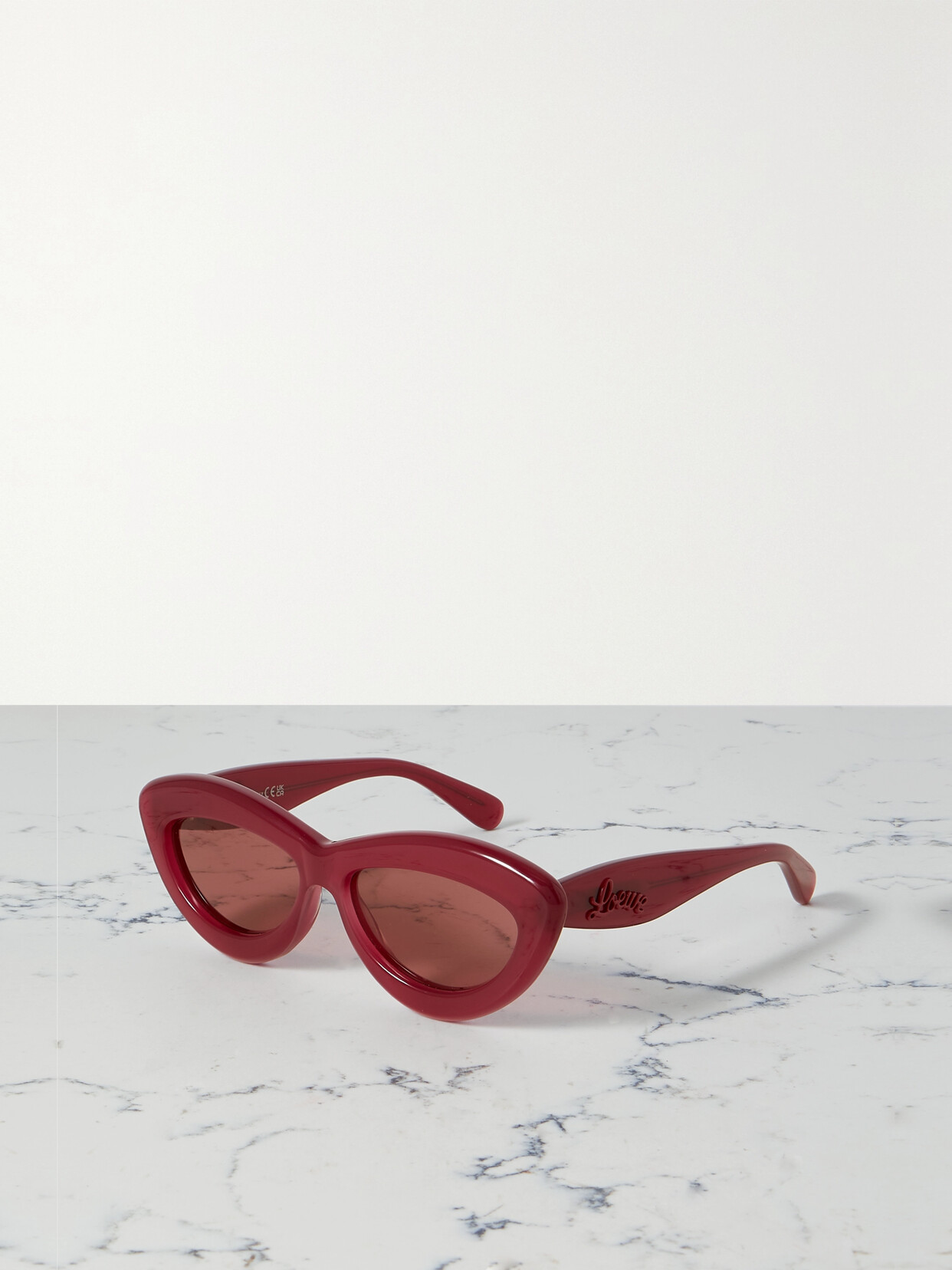 Loewe Inflated Cat-eye Acetate Sunglasses In Pink