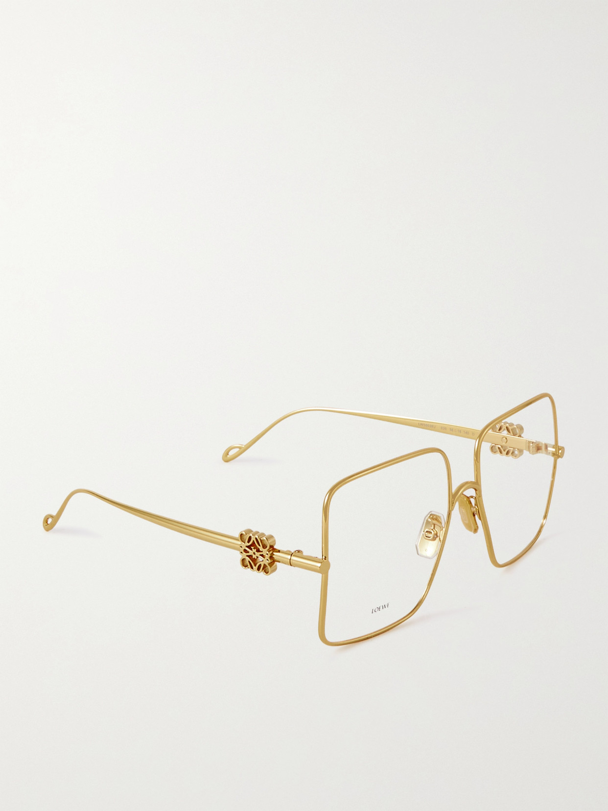 Loewe Oversized Squareframe Goldtone Optical Glasses ModeSens