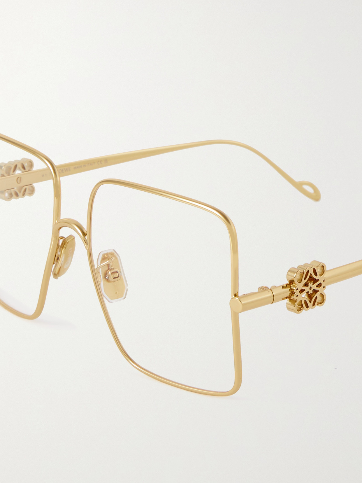 Loewe Oversized Squareframe Goldtone Optical Glasses ModeSens