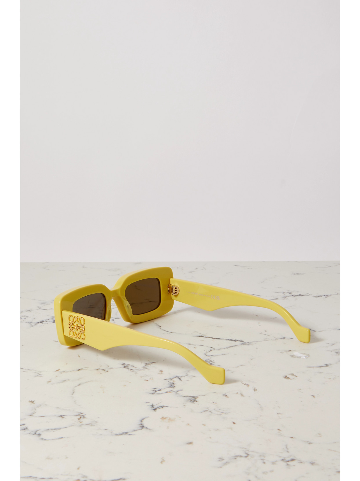 Shop Loewe Square-frame Acetate Sunglasses In Yellow