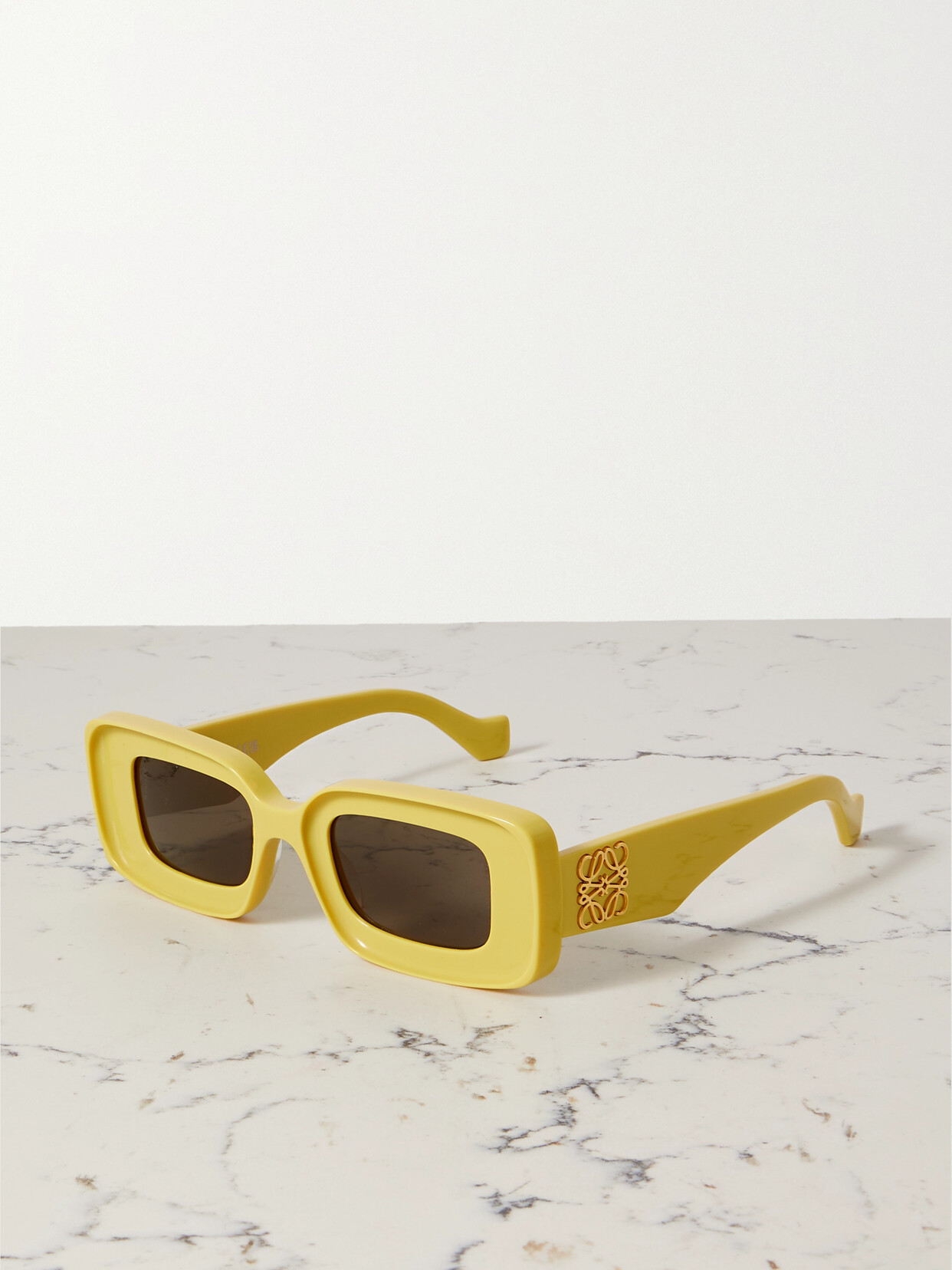 Loewe Square-frame Acetate Sunglasses In Yellow