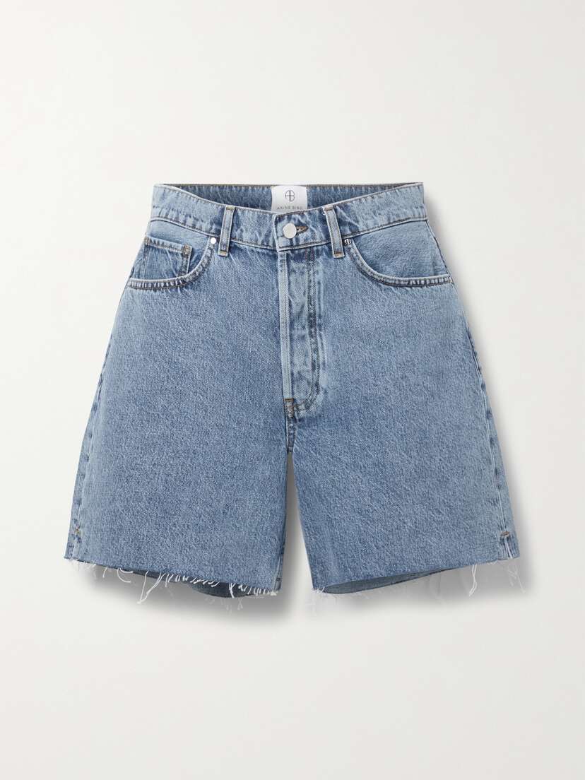 Anine Bing Kat Denim Shorts