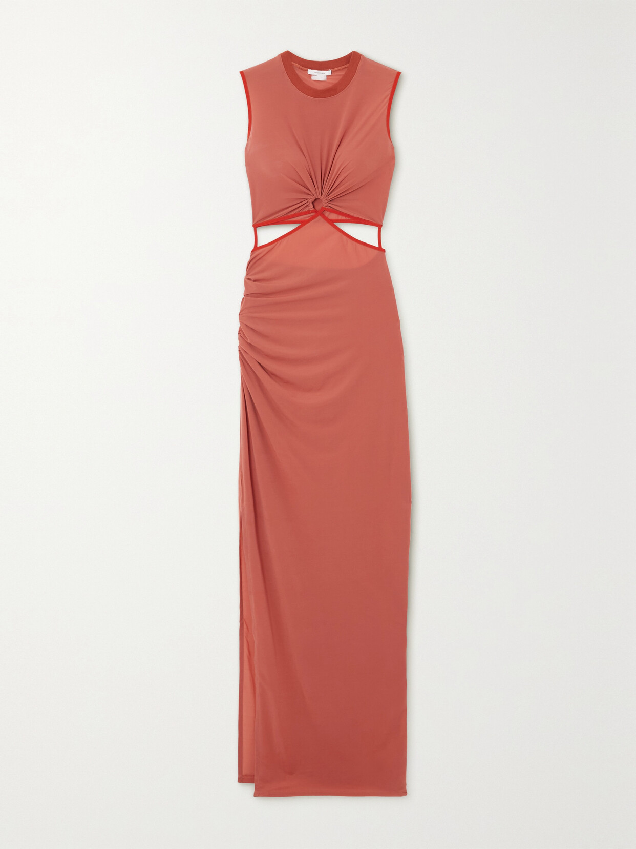 Nensi Dojaka - Cutout Stretch-jersey Maxi Dress - Orange