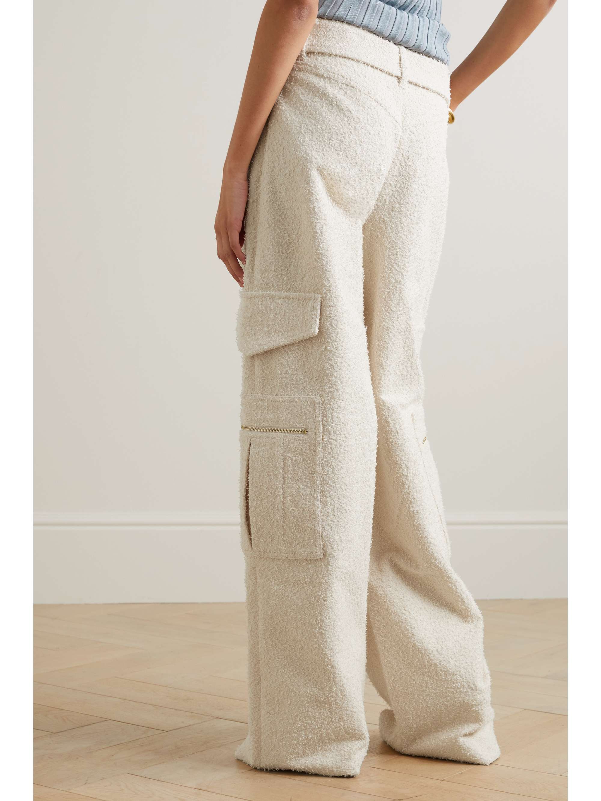 ZIMMERMANN Wonderland belted cotton-blend cargo pants